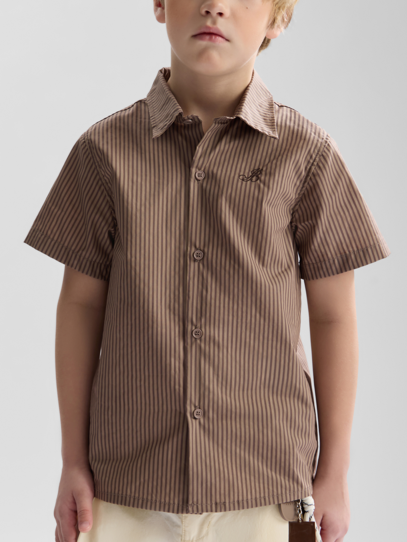 Изображение товара Рубашка Happy Baby 92 Летняя хлопковая прямого кроя с коротким рукавом