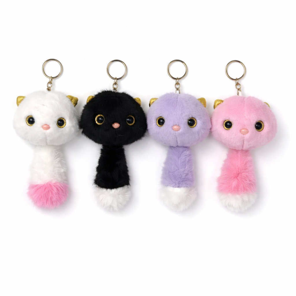 Брелок Мастер Кошка с хвостом в ассортименте - фото 1