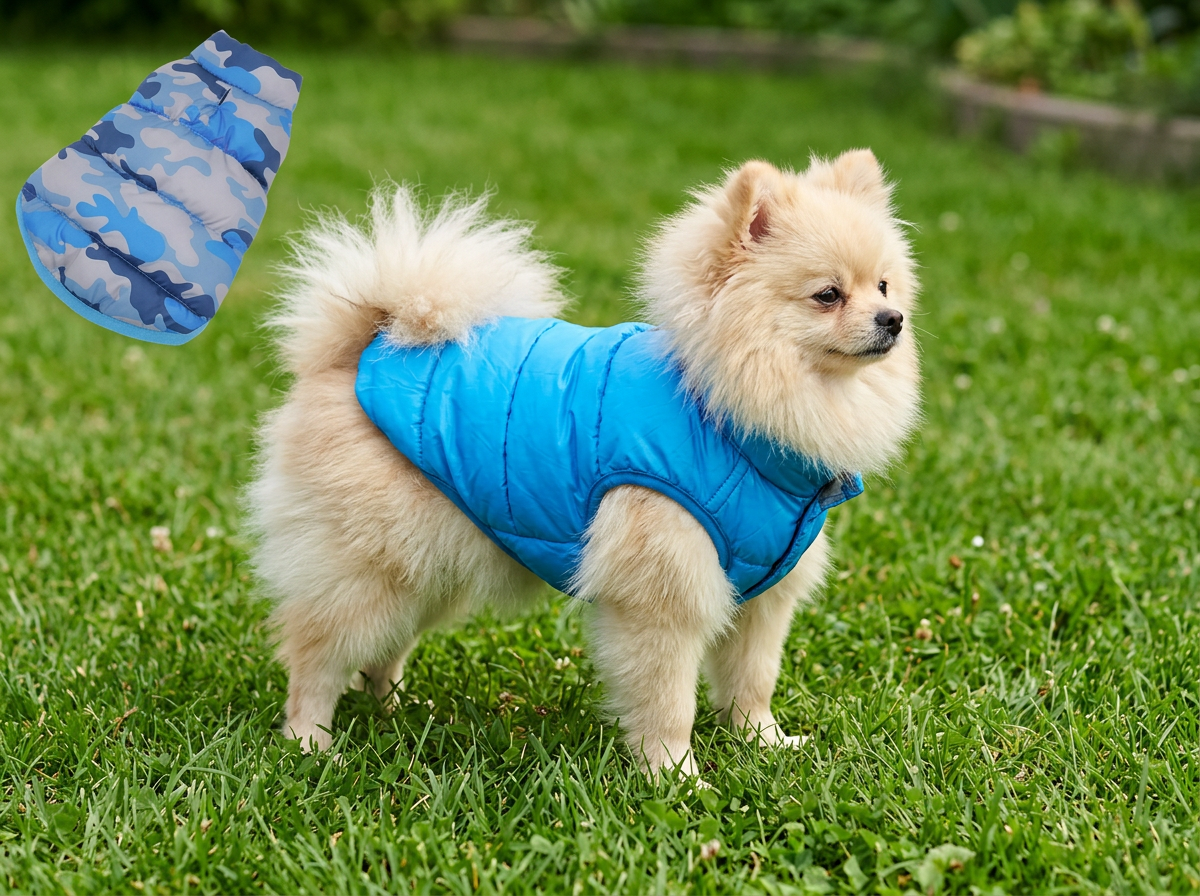 Куртка для собак Sima-Land двухсторонняя голубая - фото 1