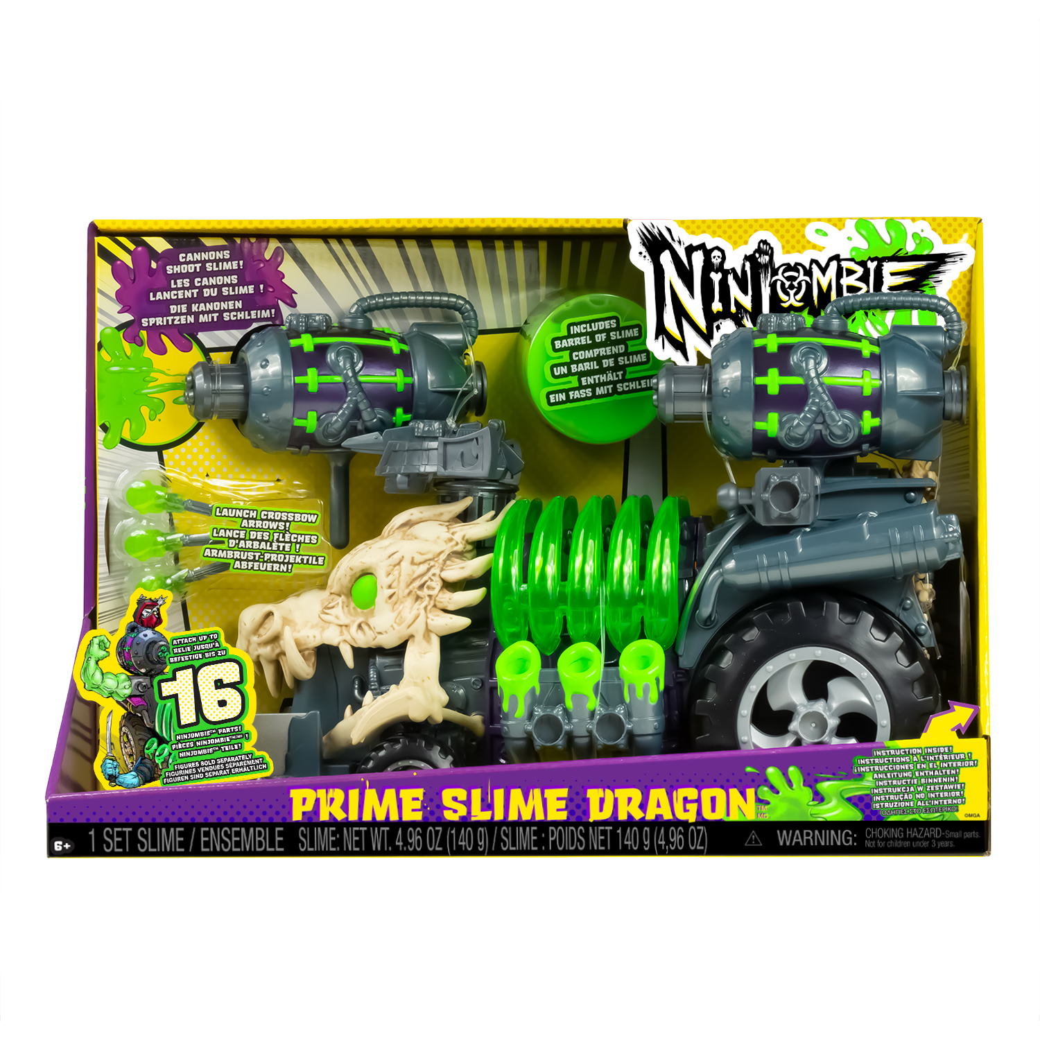 Игровой набор Ninjombie машина Прайм Слайм Дрэгон - фото 1