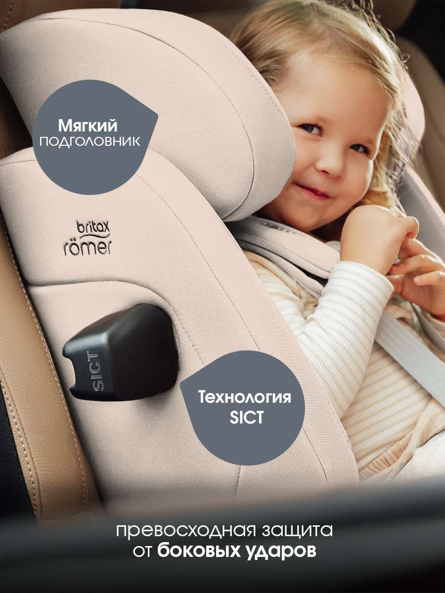 Автокресло Britax Roemer Advansafix Pro Lux Isofix 1/2/3 (9-36 кг) бежевый - фото 6