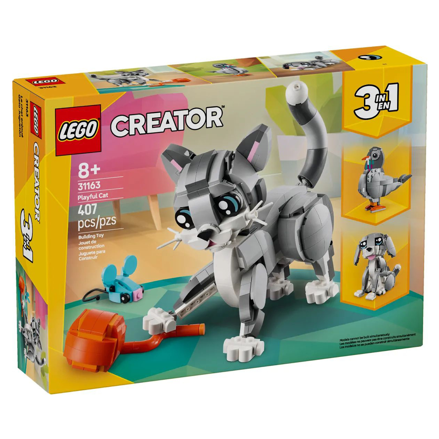 Конструктор LEGO Creator Игривый Кот 407 дет. - фото 10