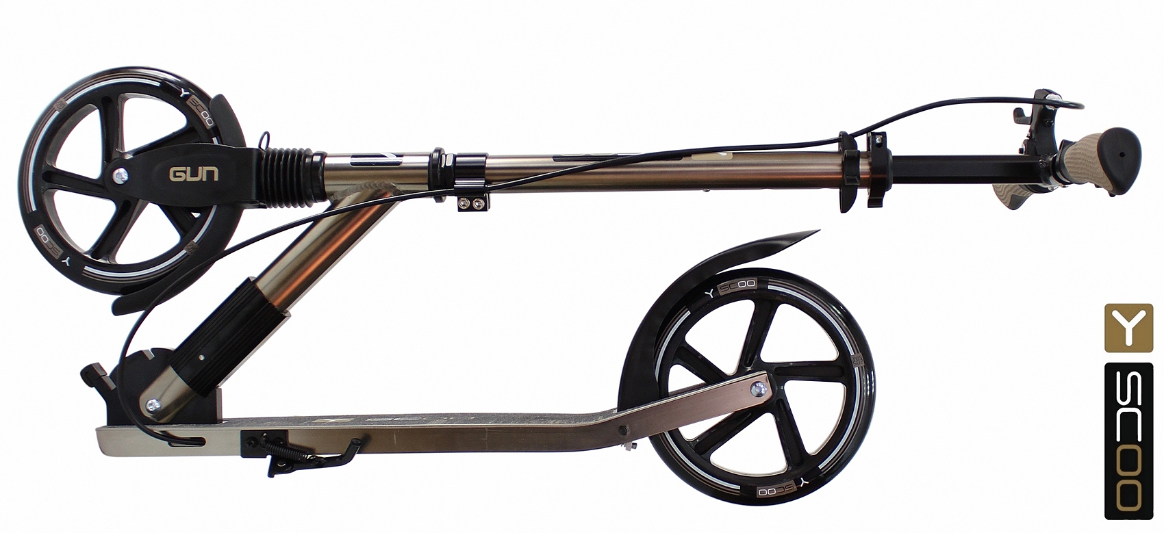 Городской самокат Y-Scoo двухколесный - фото 4