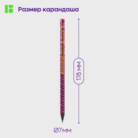 Карандаши чернографитные BERLINGO 4 шт.