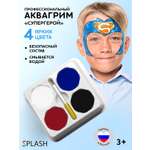 Аквагрим SPLASH краски 4 цв.