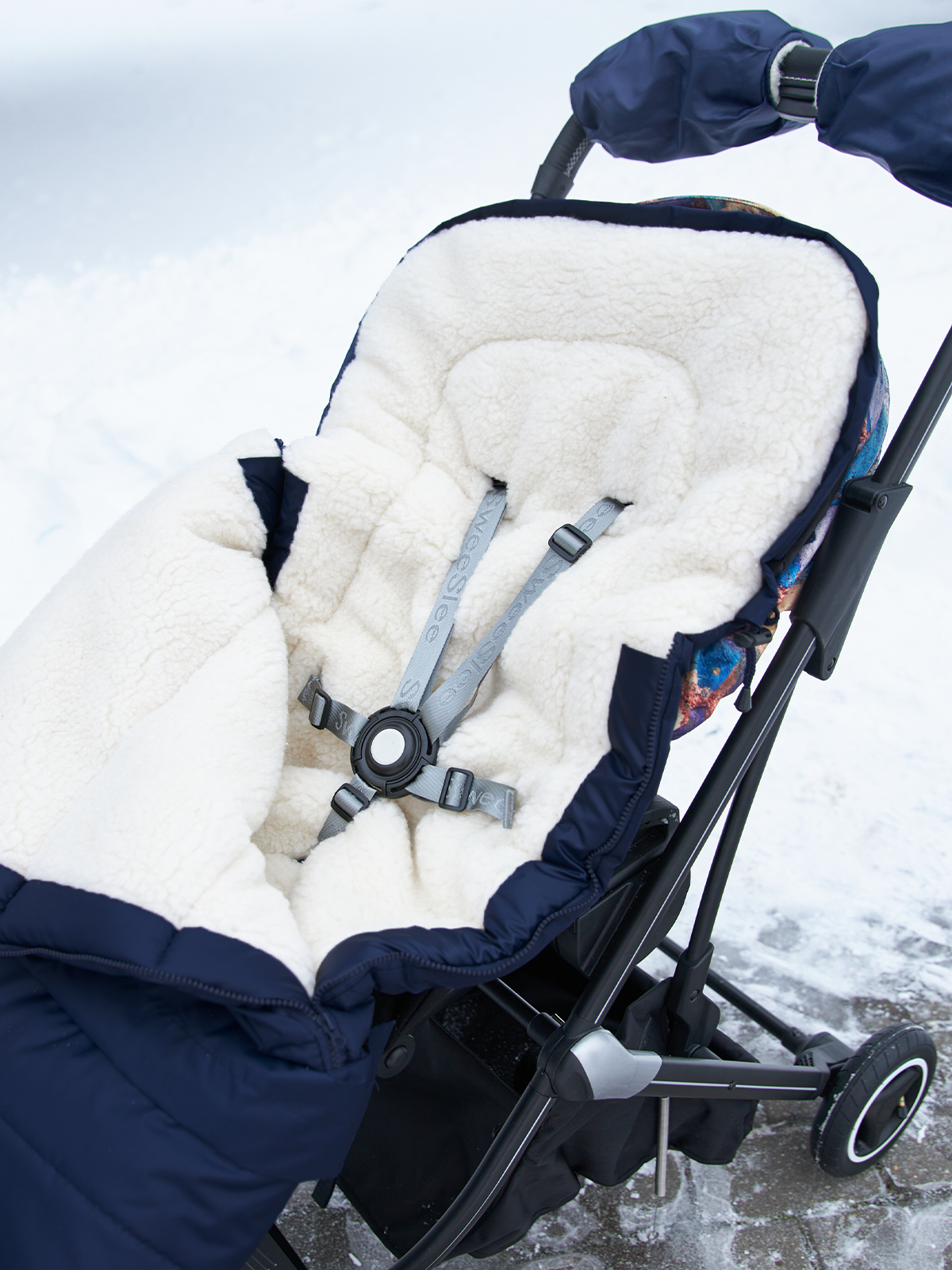 Конверт в коляску Осьминожка Трансформер синий - фото 19