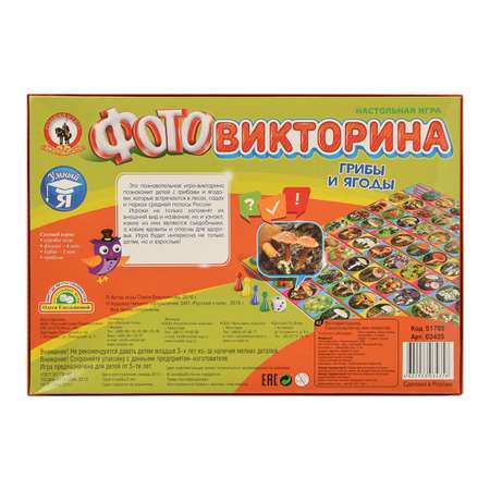 Настольная игра Русский стиль Викторина Грибы и ягоды