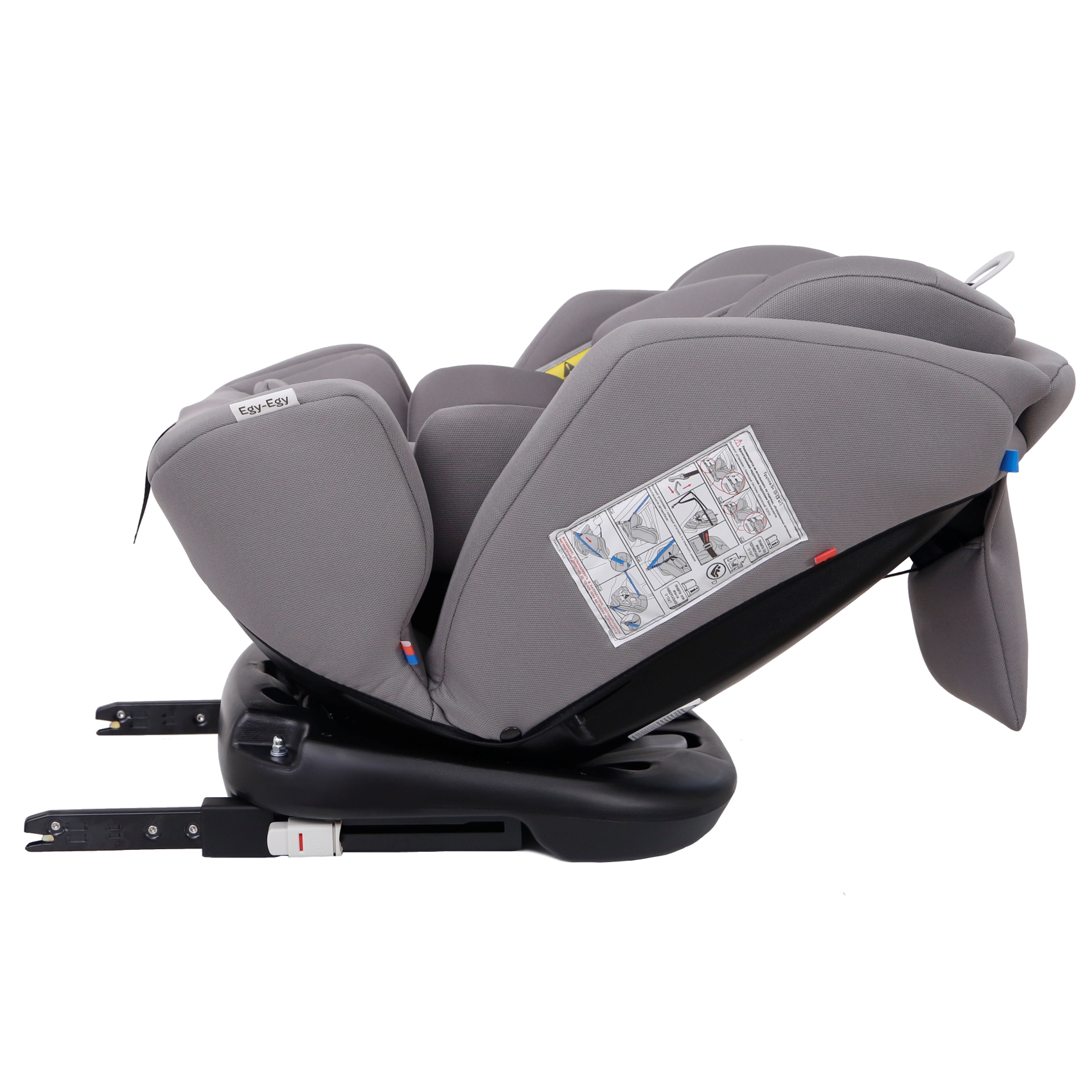 Автокресло Еду-Еду Isofix 0+/1/2/3 (0-36 кг) серый - фото 5