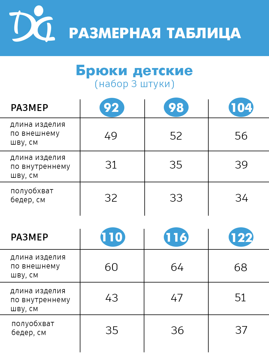 Брюки 3 шт Дашенька 1738/293 - фото 4