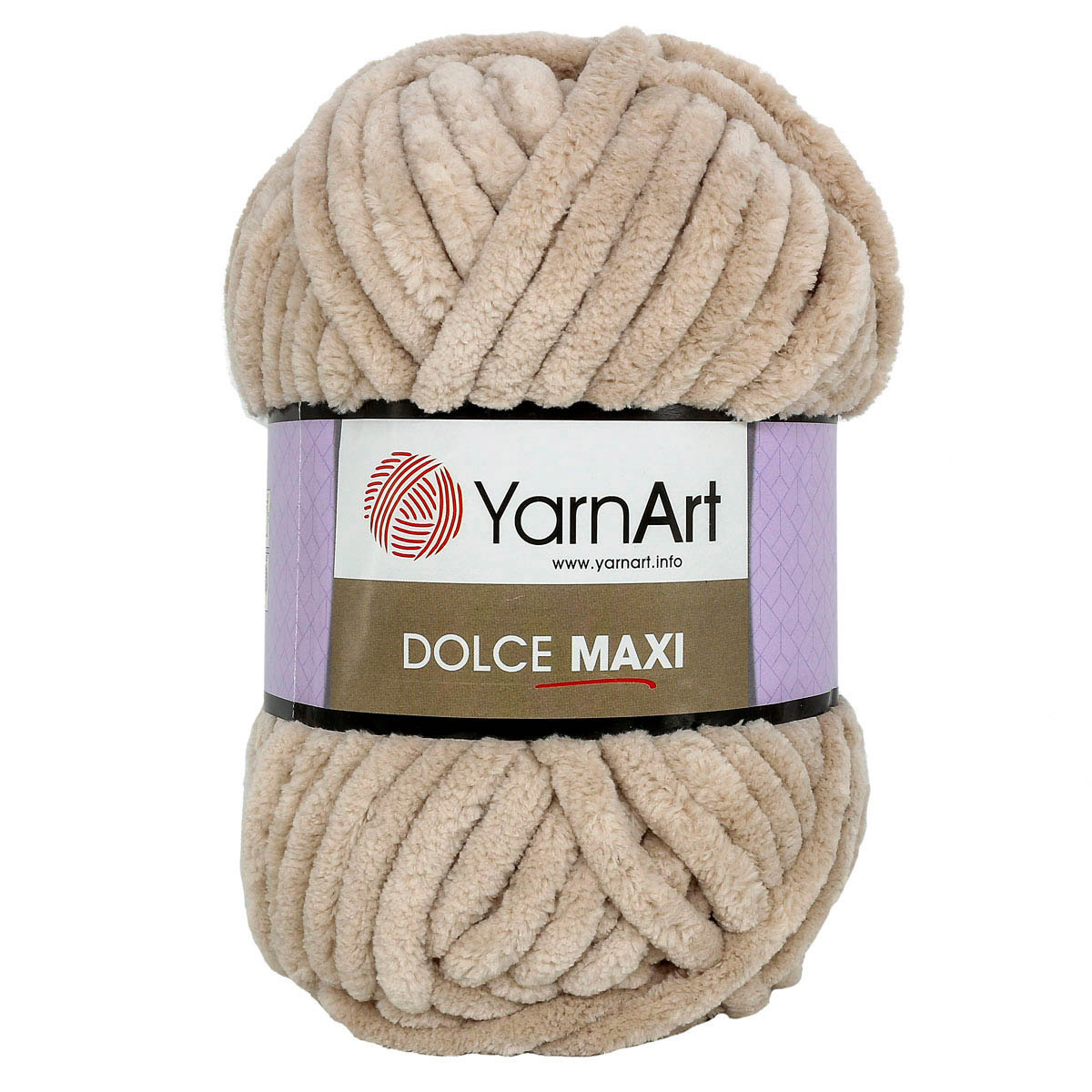 Пряжа для вязания YarnArt Dolce Maxi 200 гр 70 м микрополиэстер объемная мягкая 2 мотка 771 бежевый - фото 6
