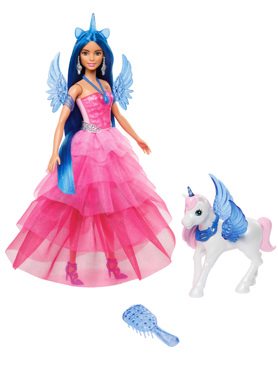 Кукла модельная Barbie Magic HRR16 Барби с единорогом высота 29 см HRR16 - фото 5