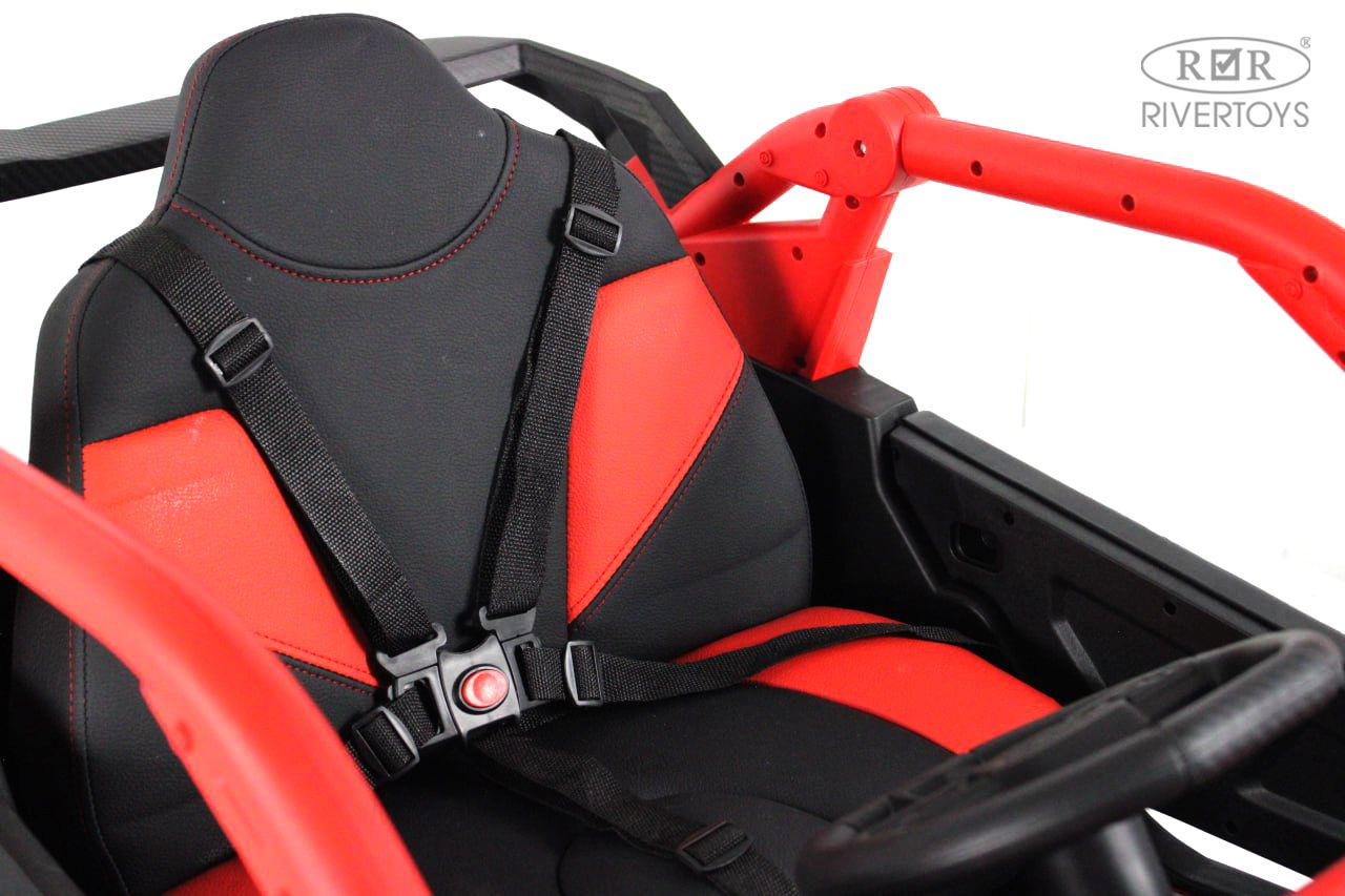 Электромобиль RIVERTOYS Z707ZZ-BLACK-RED С пультом ДУ - фото 10