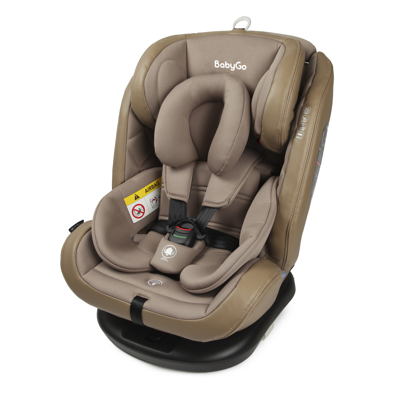 Автокресло BabyGo Multi-Stage New Isofix 0+/1/2/3 (0-36 кг) бежевый - фото 1