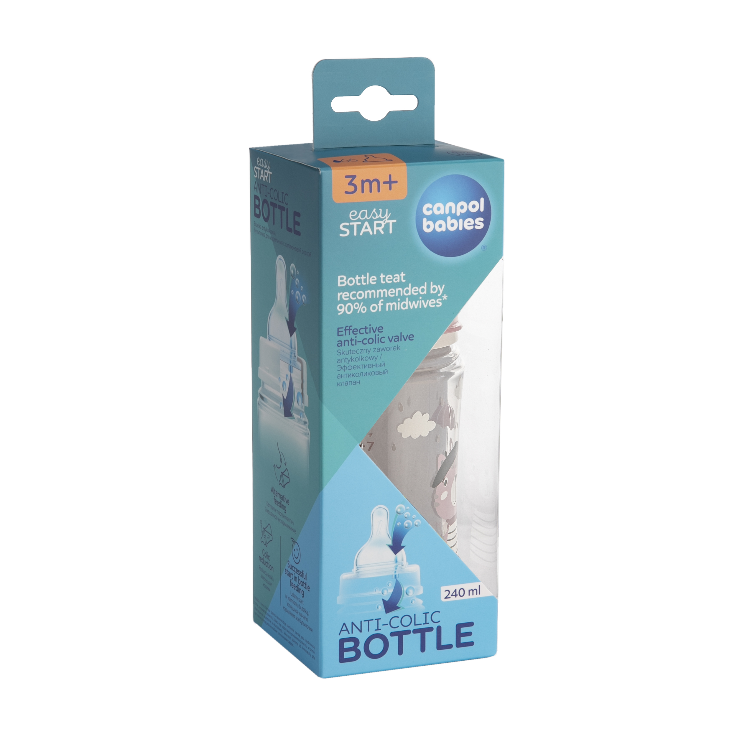 Бутылочка Canpol Babies Anti-Colic 240 мл - фото 13