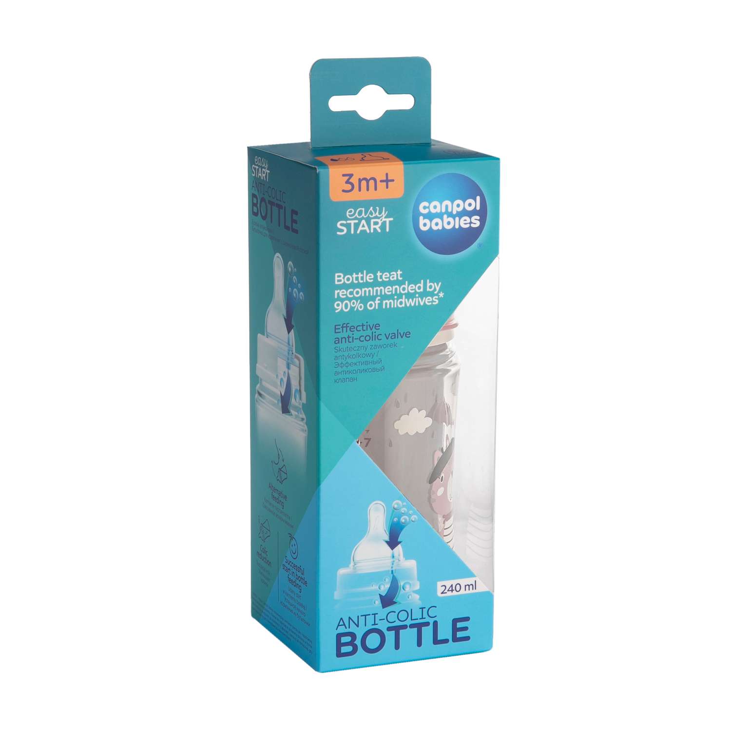 Бутылочка Canpol Babies Anti-Colic 240 мл - фото 13