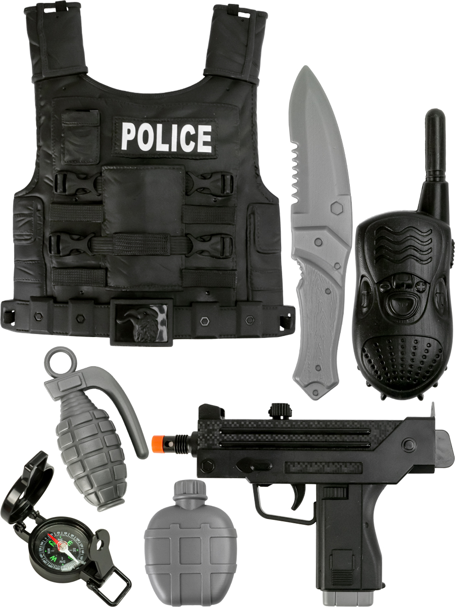 Игрушка Рыжий кот Полицейский 7 предм. - фото 1