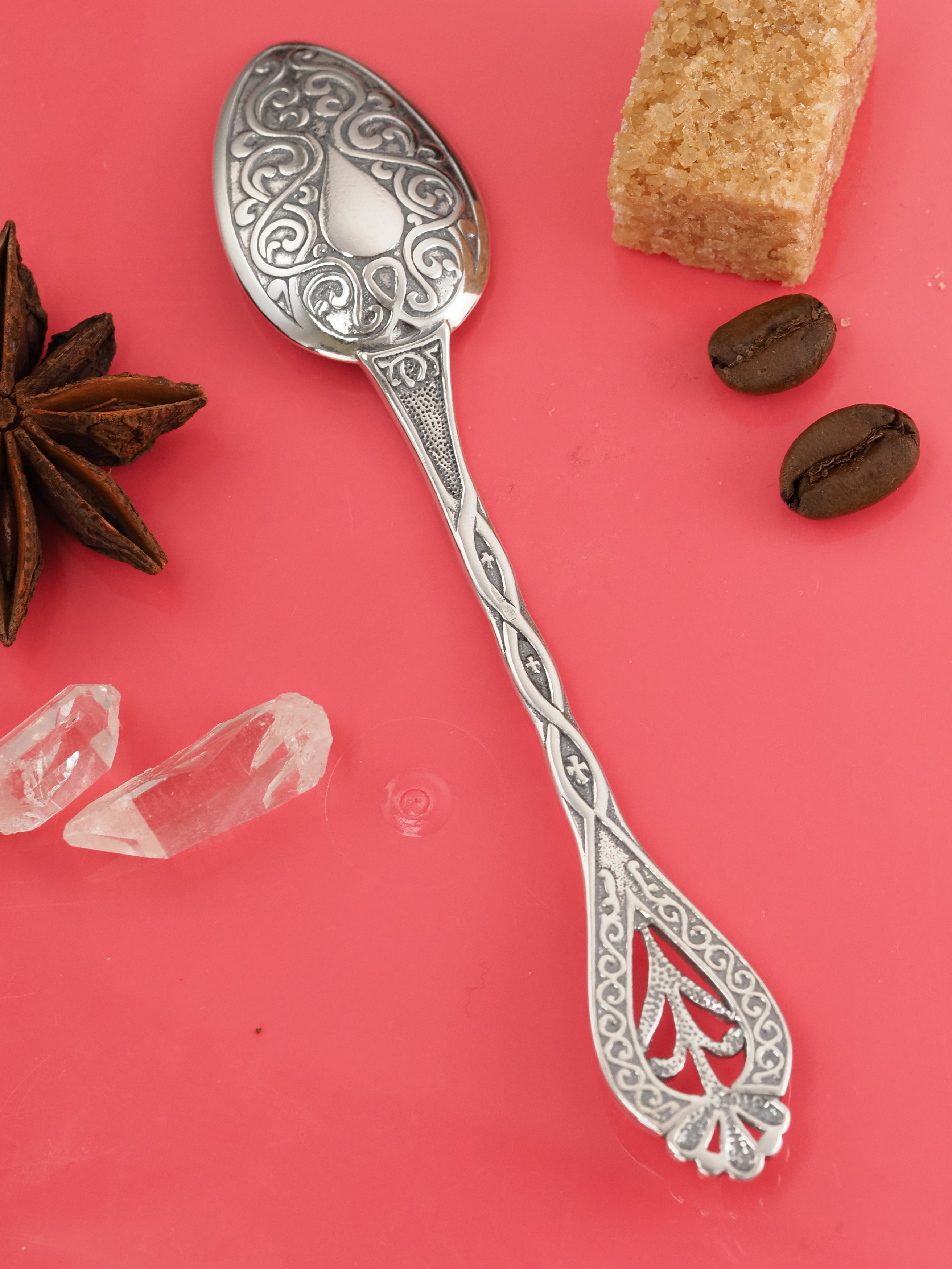 Серебряная ложка Serebro Store Цветочек - фото 4