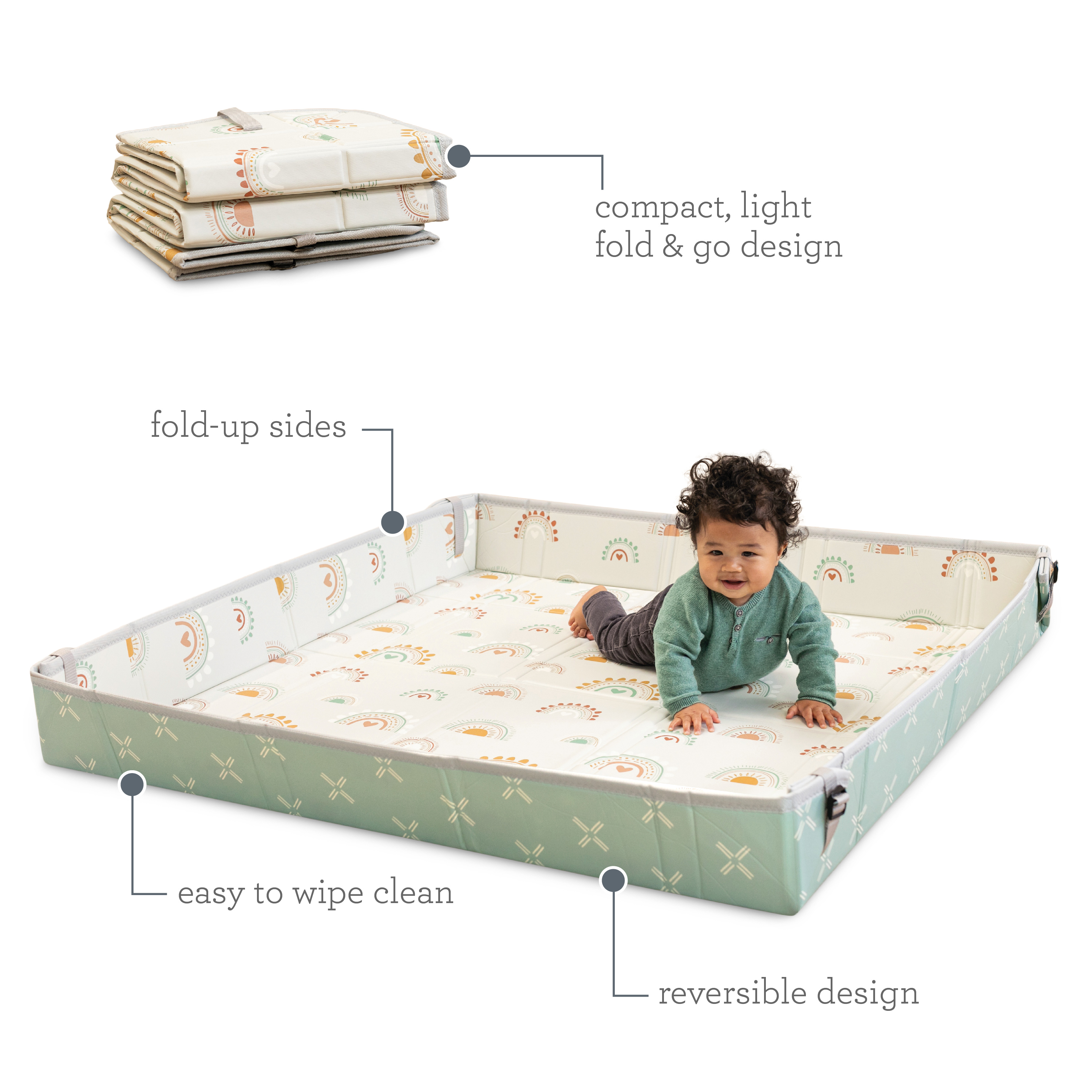 Коврик INFANTINO пенный - фото 8