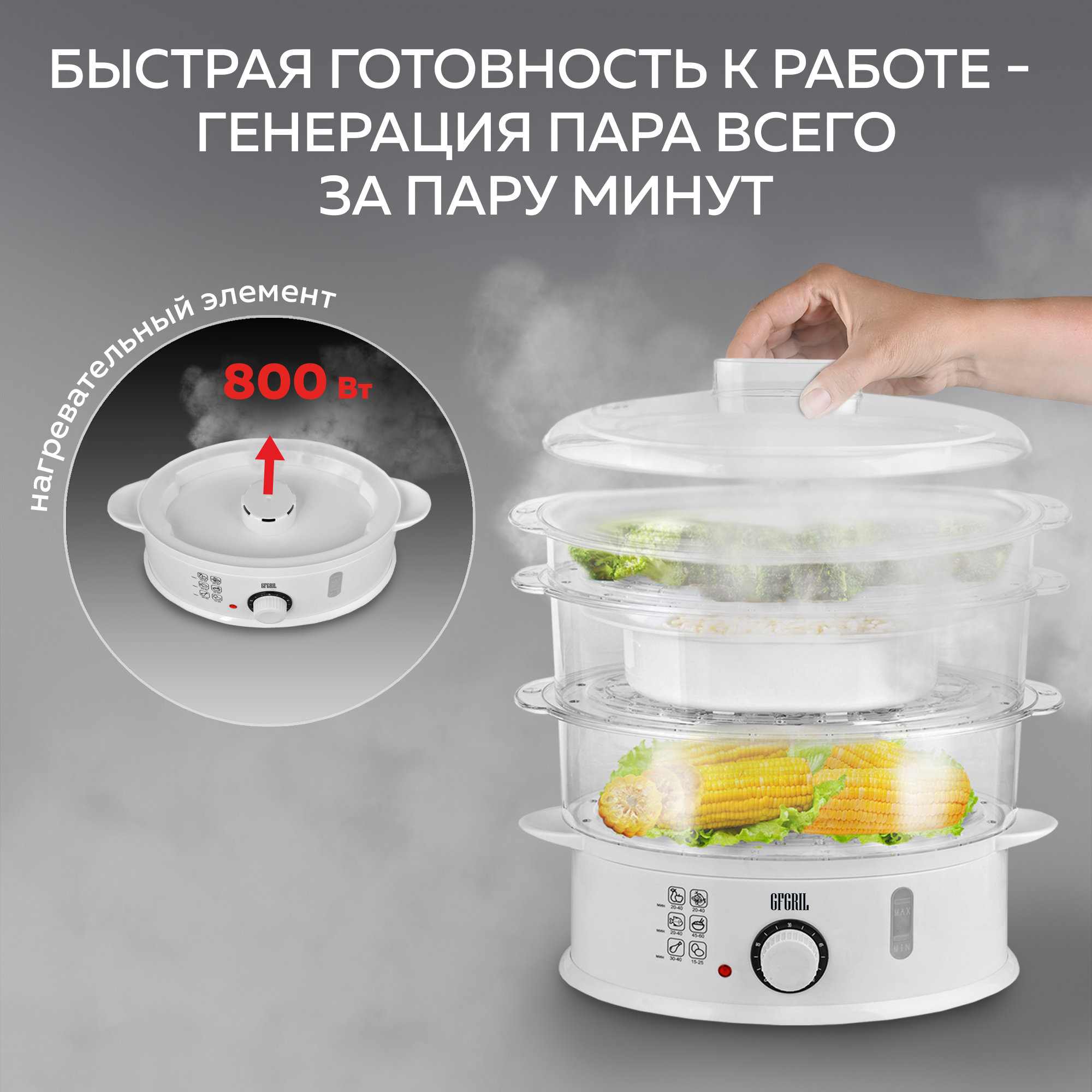 Пароварка GFGRIL - фото 7