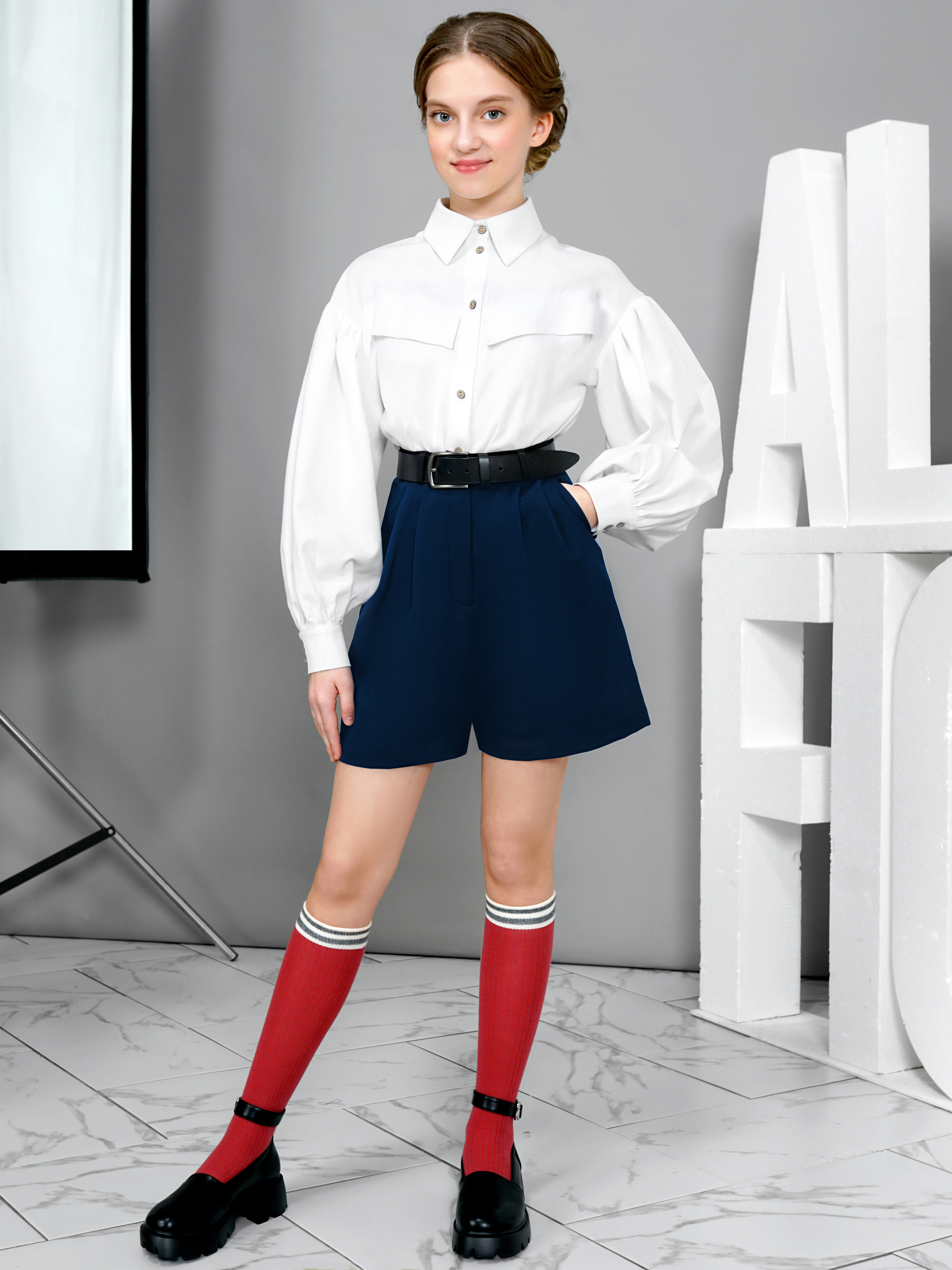 Шорты ALISIA FIORI 009600BS/синий - фото 4