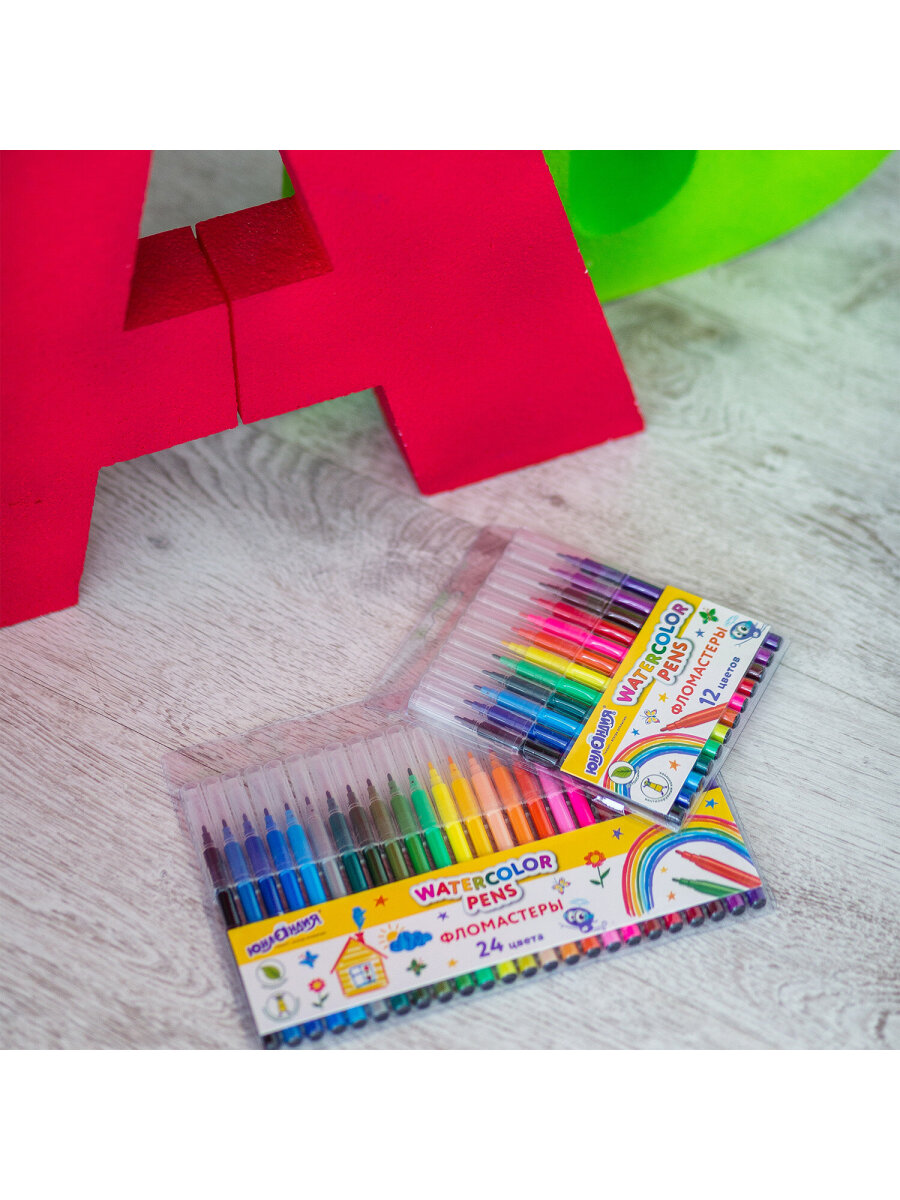 Фломастеры Юнландия 12 шт. - фото 18