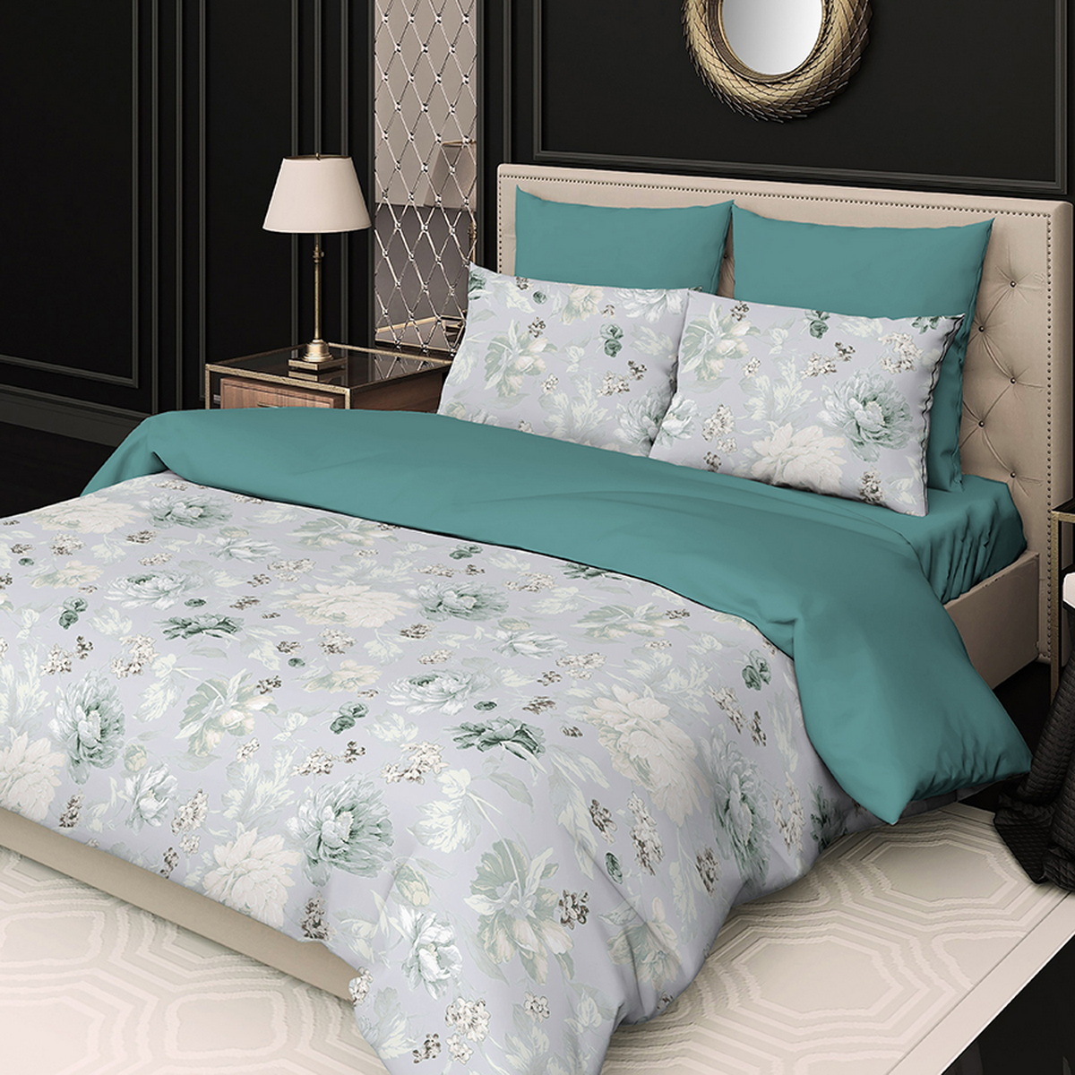 Комплект постельного белья SORRENTO DELUXE евро 4 наволочки Манэль - фото 8