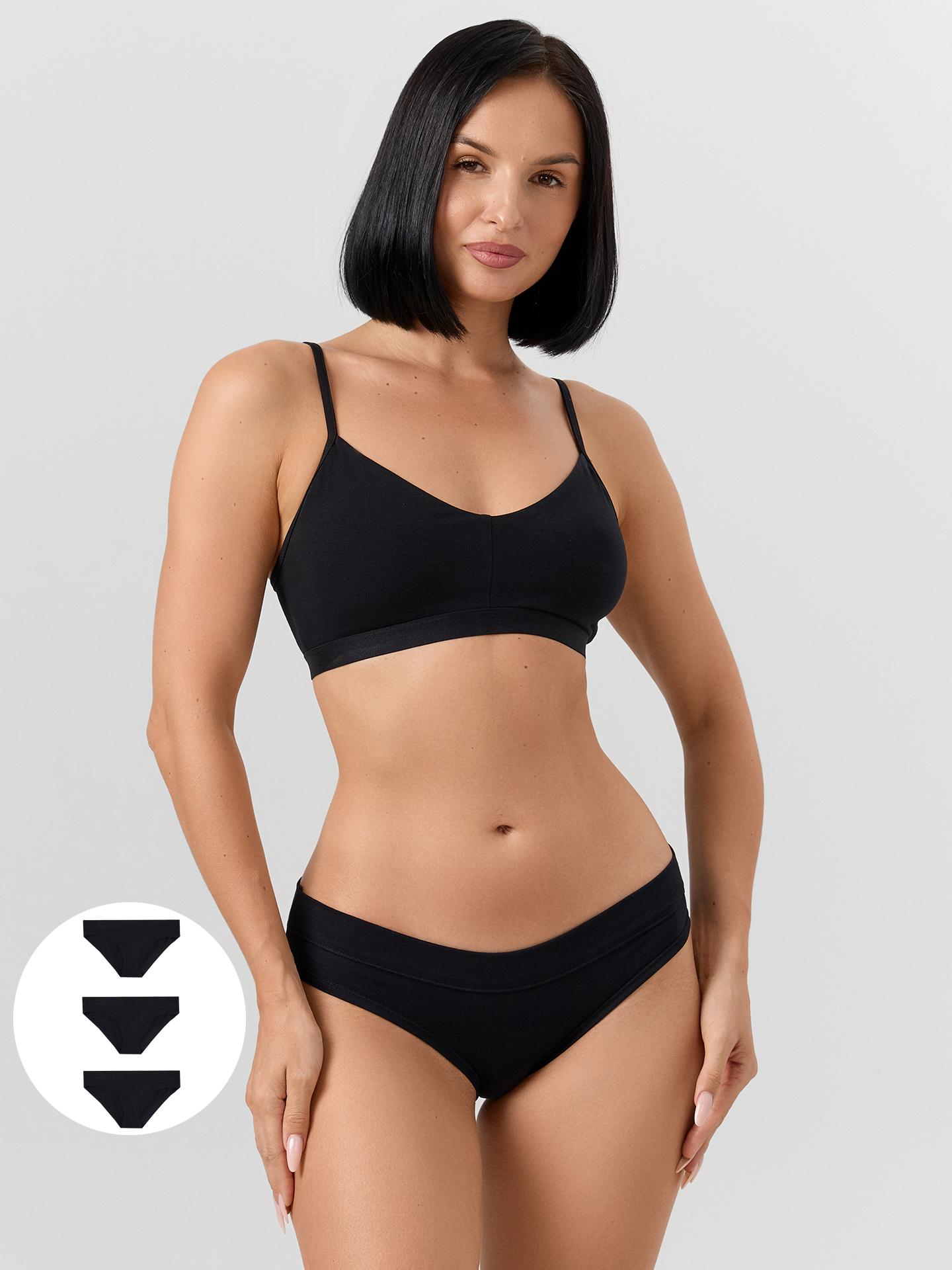 Трусы 3 шт Mark Formelle (Марк Формэль) 412236-3/черный +черный +черный - фото 1