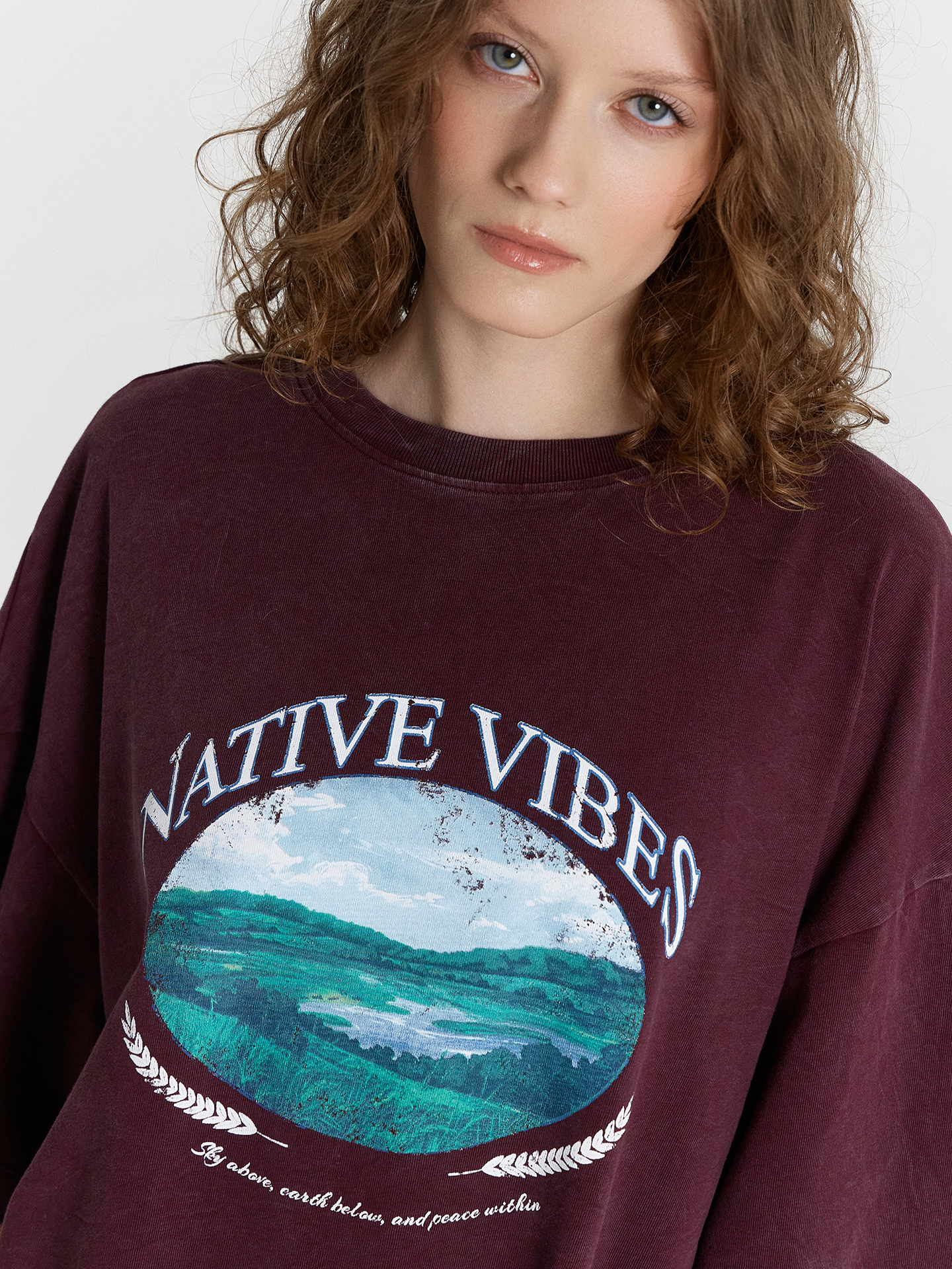 Футболка Mark Formelle (Марк Формэль) 112953/винный acid wash - фото 6