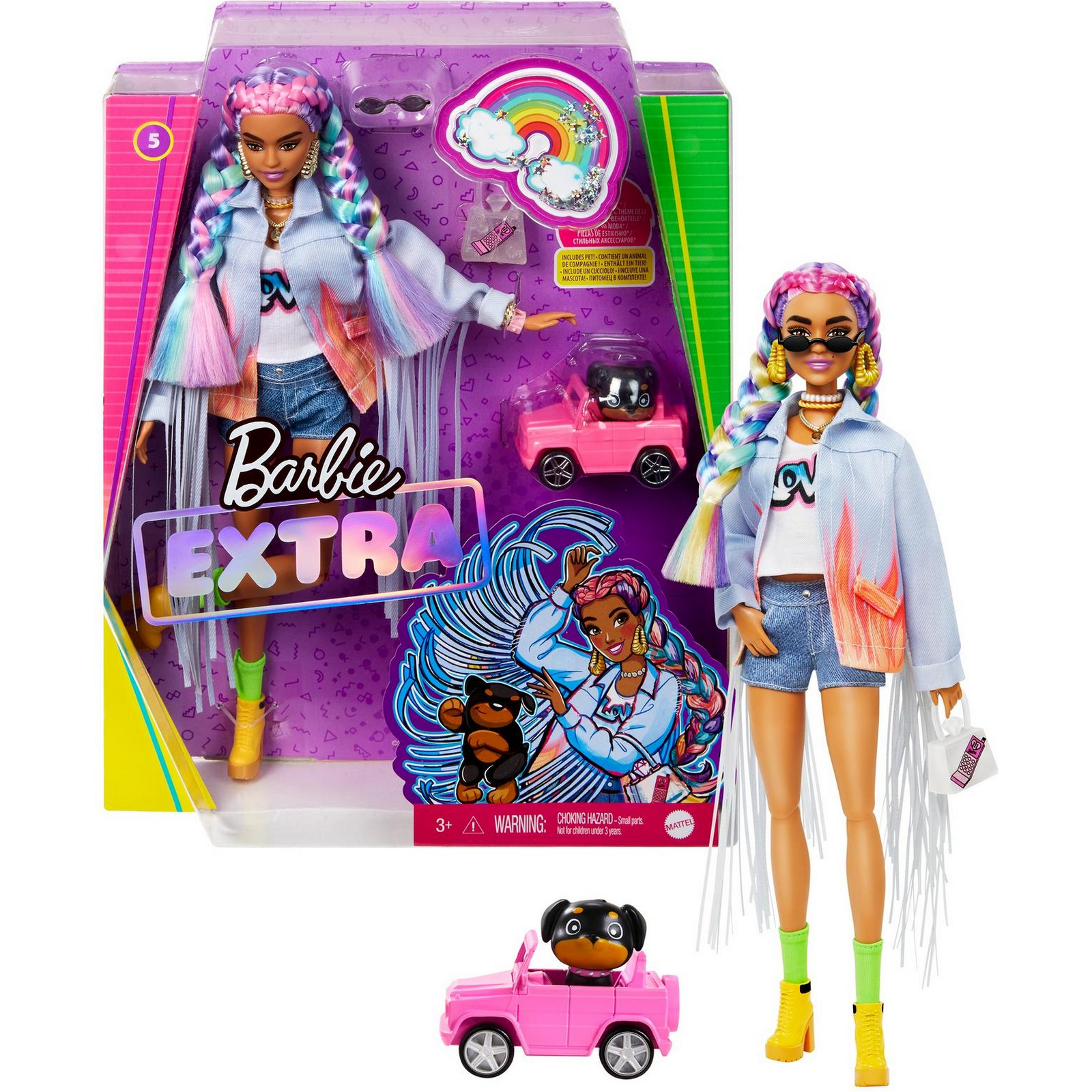Кукла модельная Barbie Extra GRN29 - фото 8