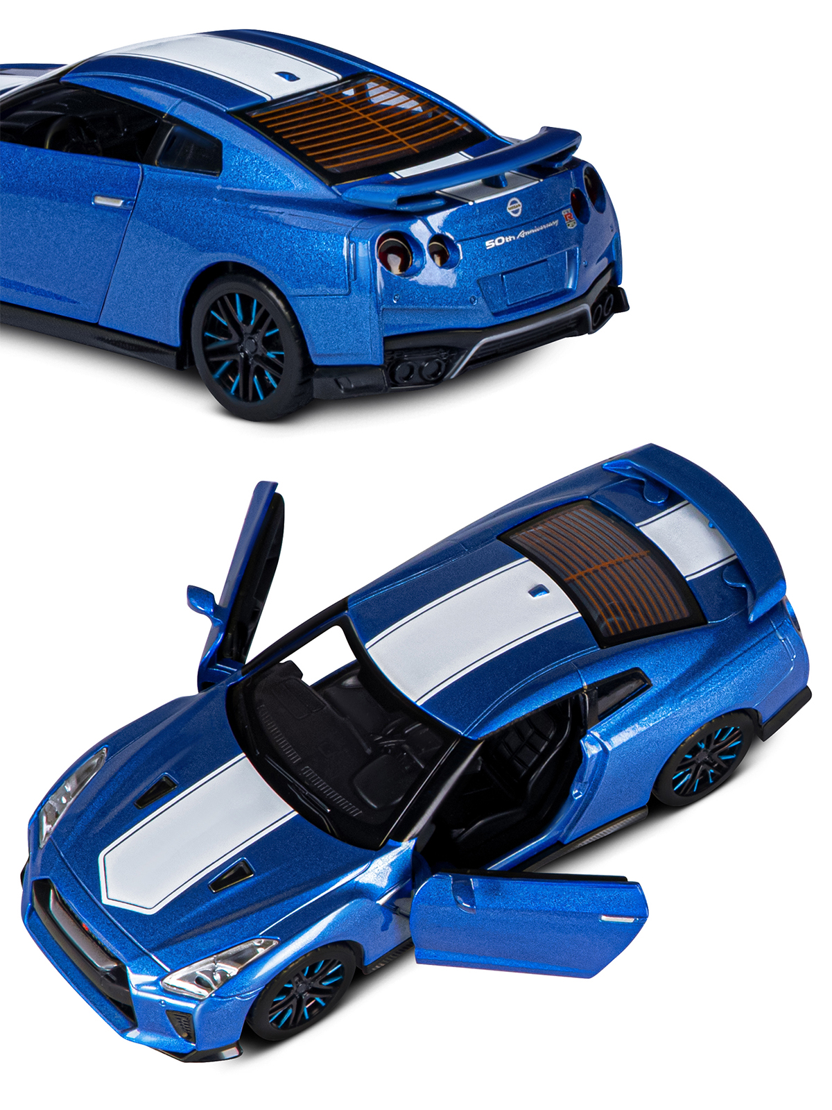 Автомобиль АВТОпанорама Nissan GT R R35 1:32 JB1251547 - фото 10