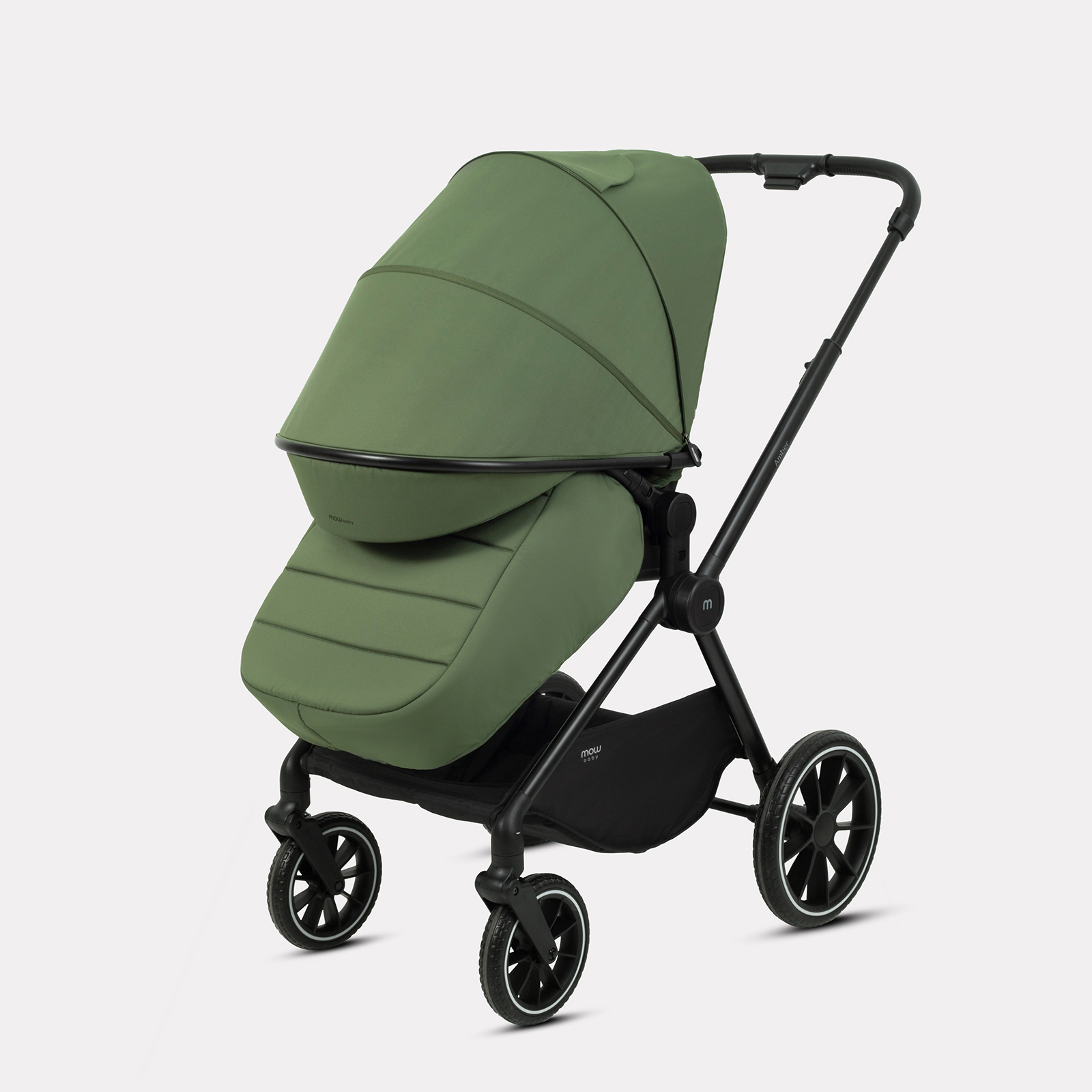 Коляска 3в1 MOWbaby AMBER зеленый - фото 12