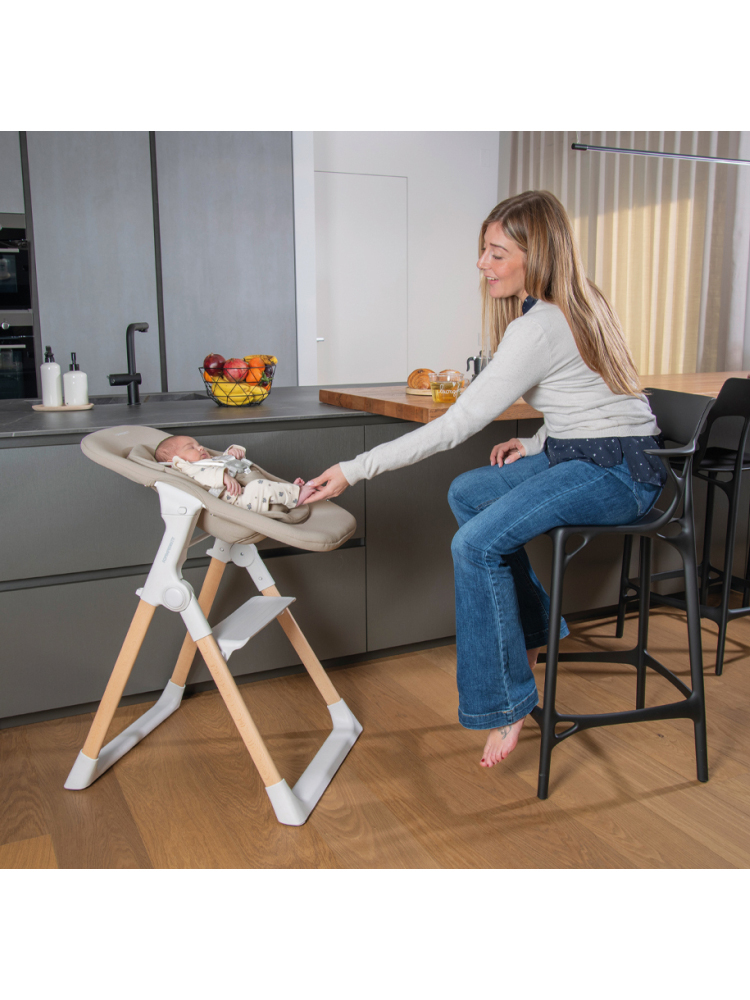 Стульчик для кормления Foppapedretti Kidsmenu бежевый - фото 9