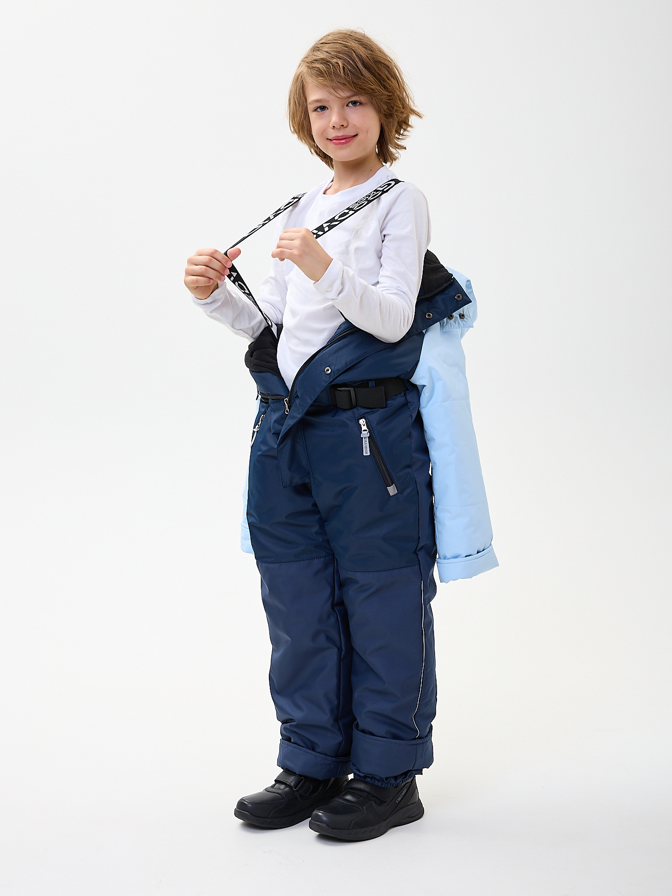 Комбинезон GooDvinKids КМ12019-21/темно-синий_голубой - фото 5