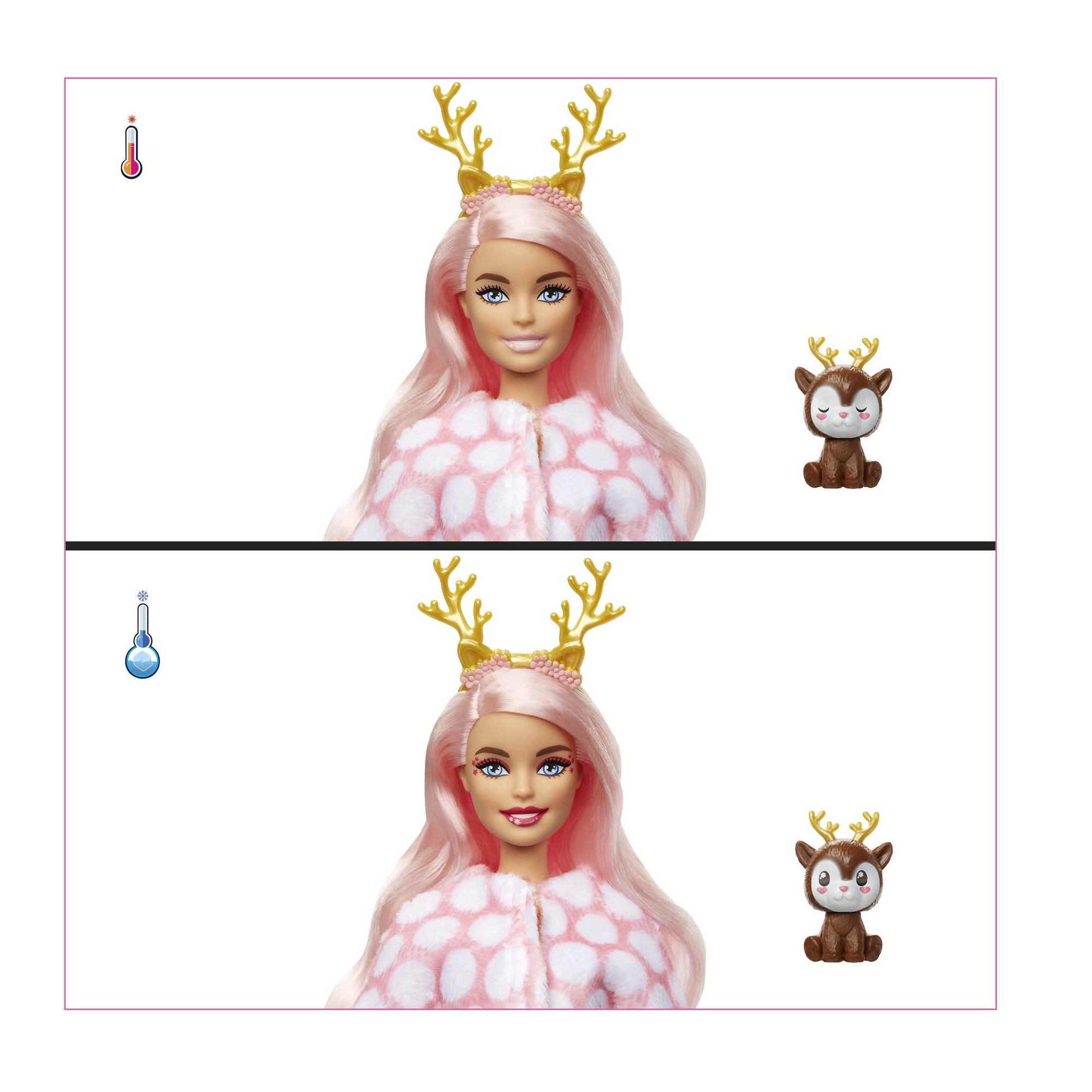 Кукла модельная Barbie Cutie Reveal Олень HJL61 - фото 4