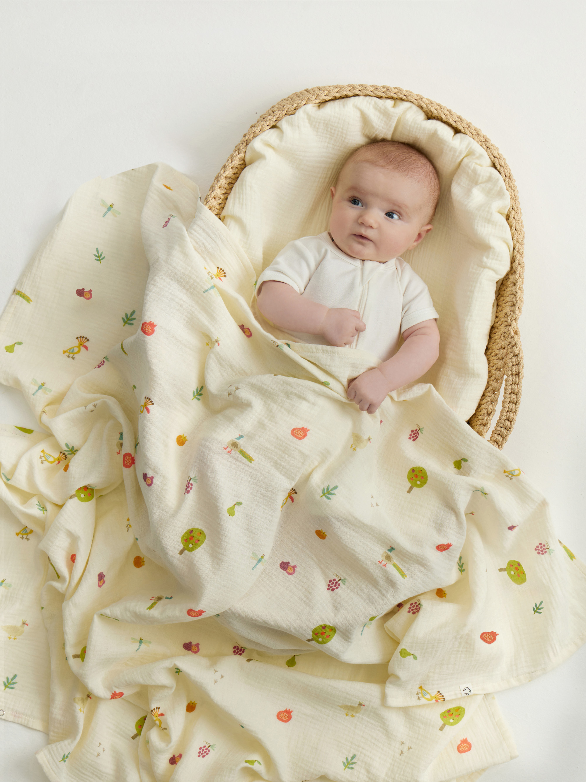 Пелёнка BUBA KIDS Сады Кавказа муслин 115х115 см - фото 11