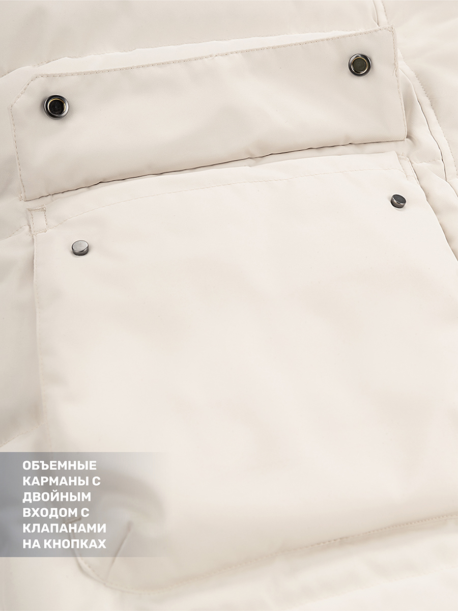 Пальто NIKASTYLE 6з9424 молоко - фото 15