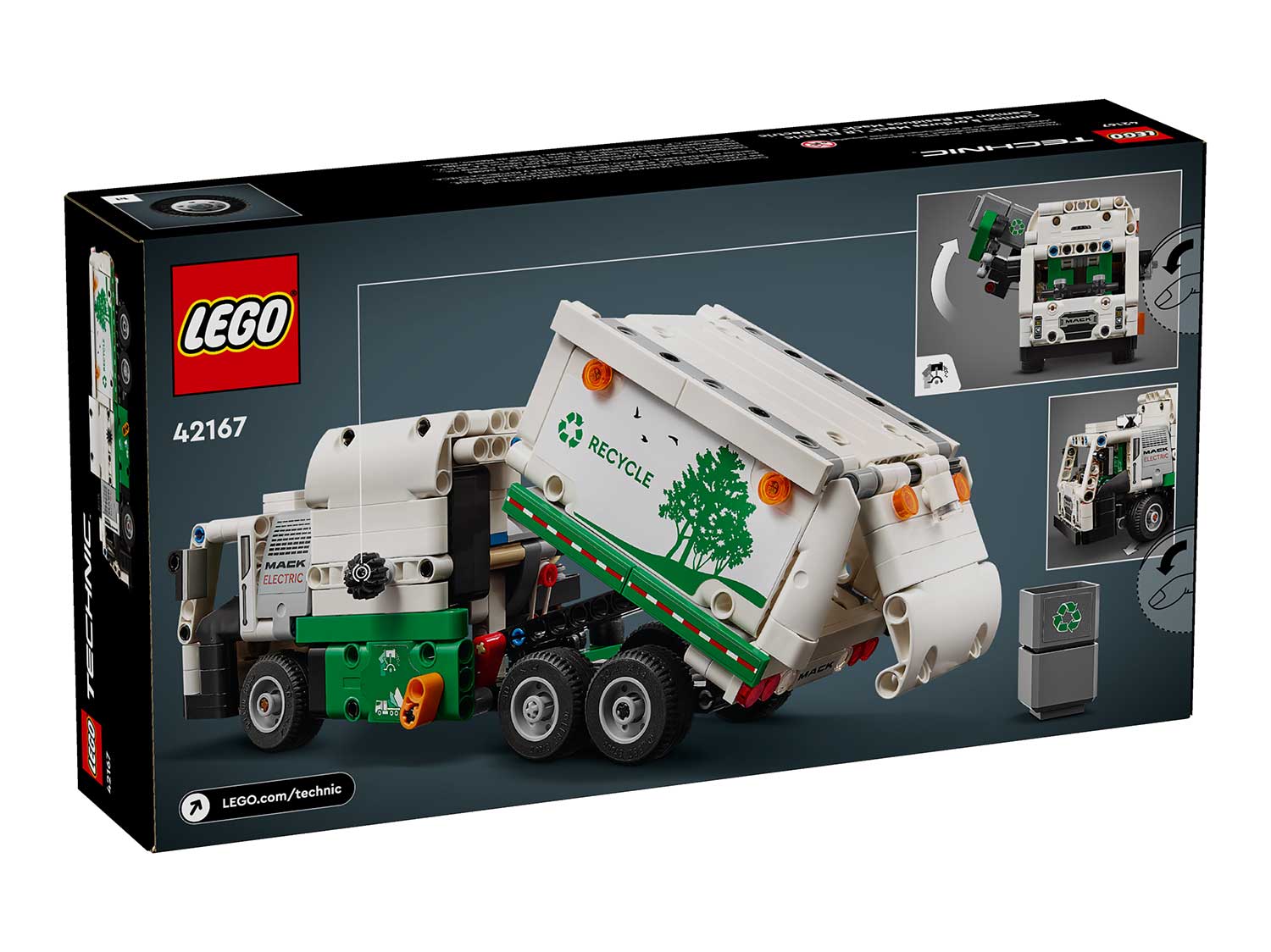 Конструктор LEGO Technic Электрический мусоровоз 42167 503 дет. - фото 3