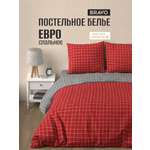 Комплект постельного белья BRAVO Клетка евро 4 предм.