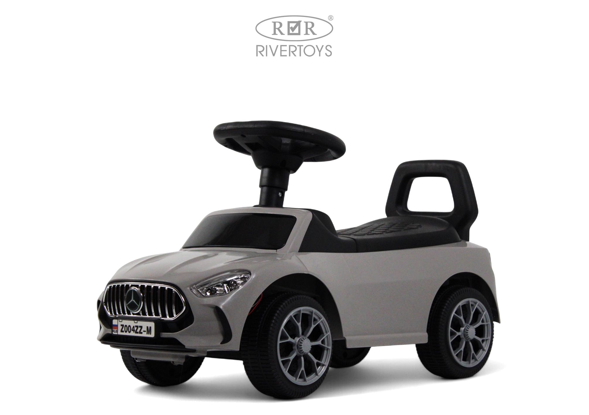 Каталка RIVERTOYS Z004ZZ-M-GREY серый - фото 1