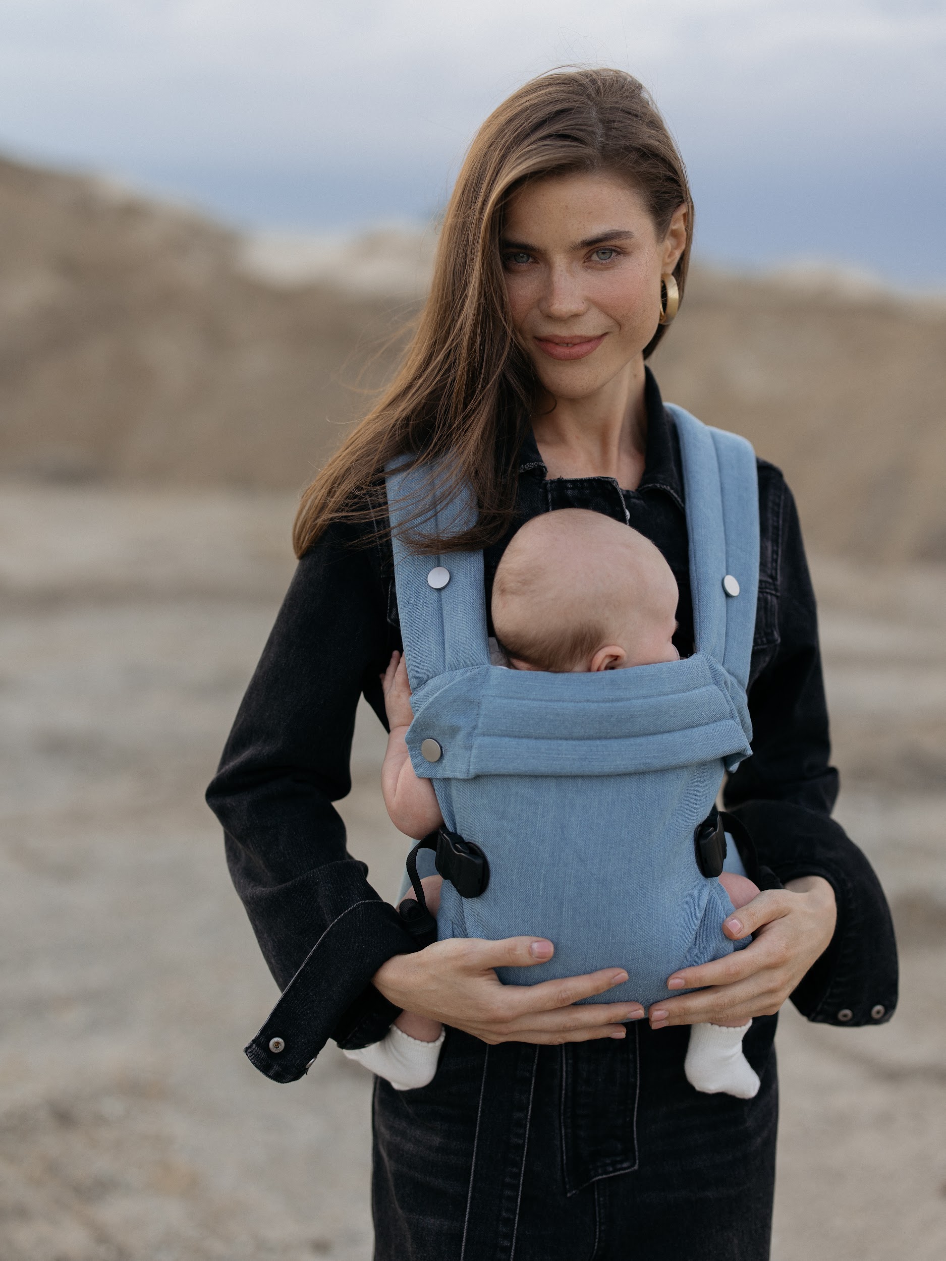 Переноска для новорожденных Timikbaby эргорюкзак джинс - фото 1