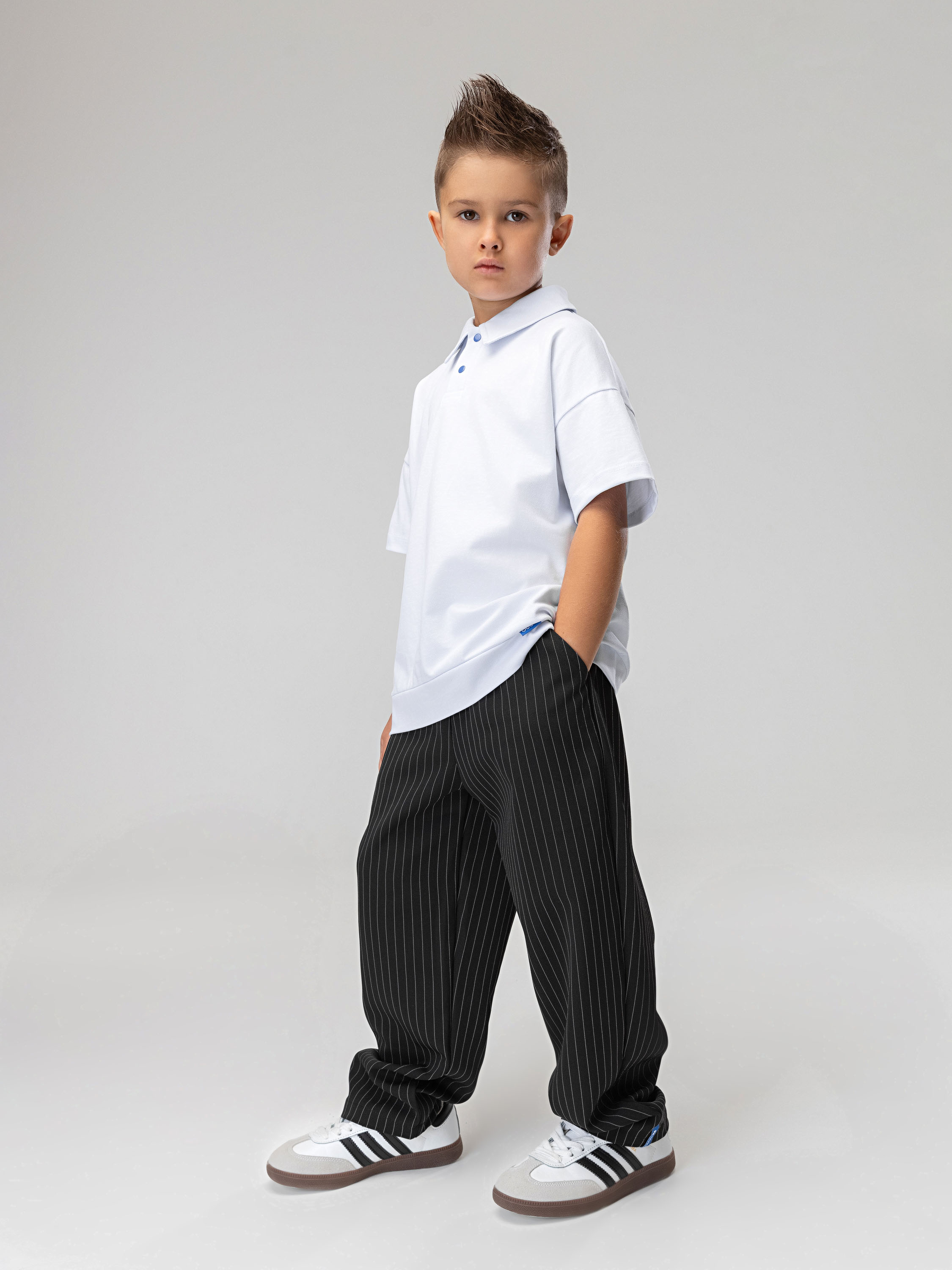 Брюки Bodo 6-638MU_черный (белый) - фото 5