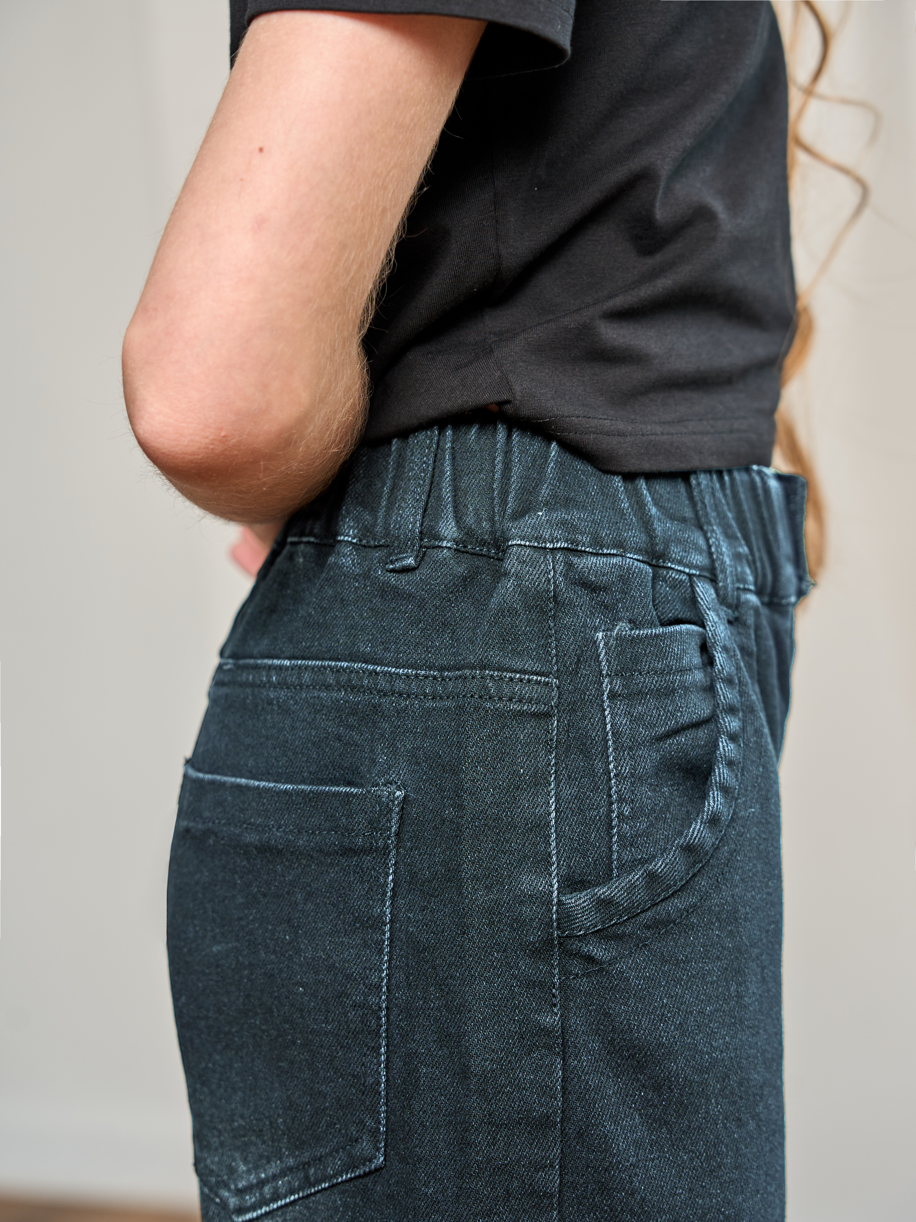 Джинсы-палаццо СИНИЙ МИР WD92203J-G63 - фото 4