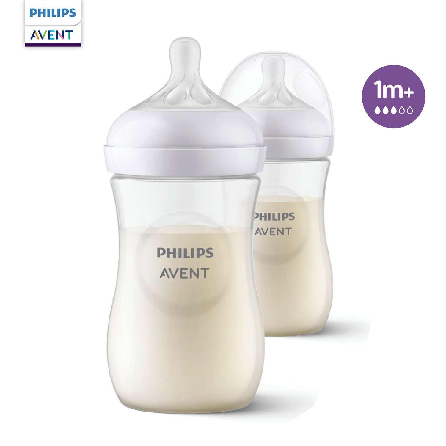 Бутылочка Philips Avent Natural 260 мл 2 шт. - фото 1