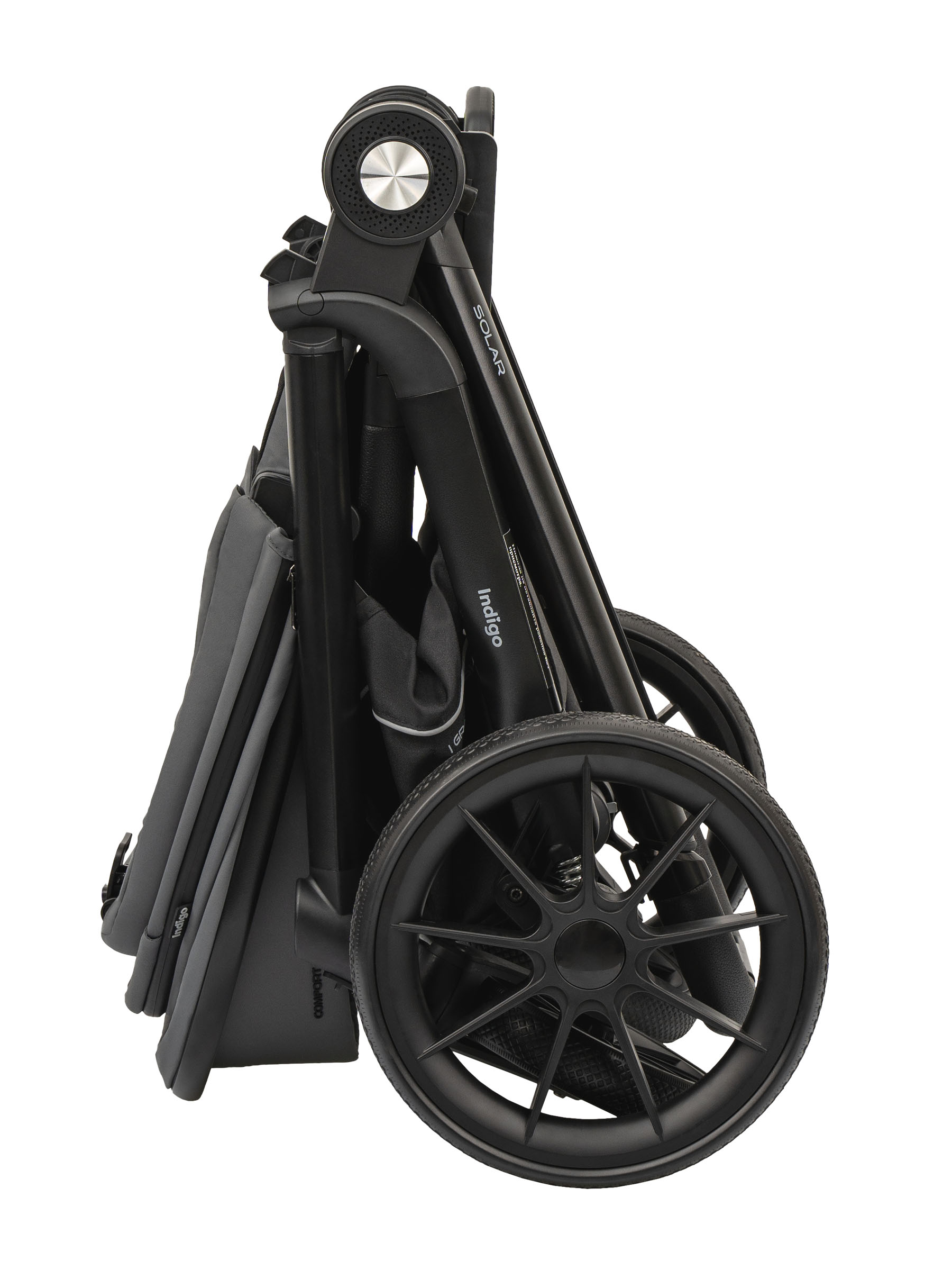 Коляска 3в1 Indigo Solar серый - фото 24