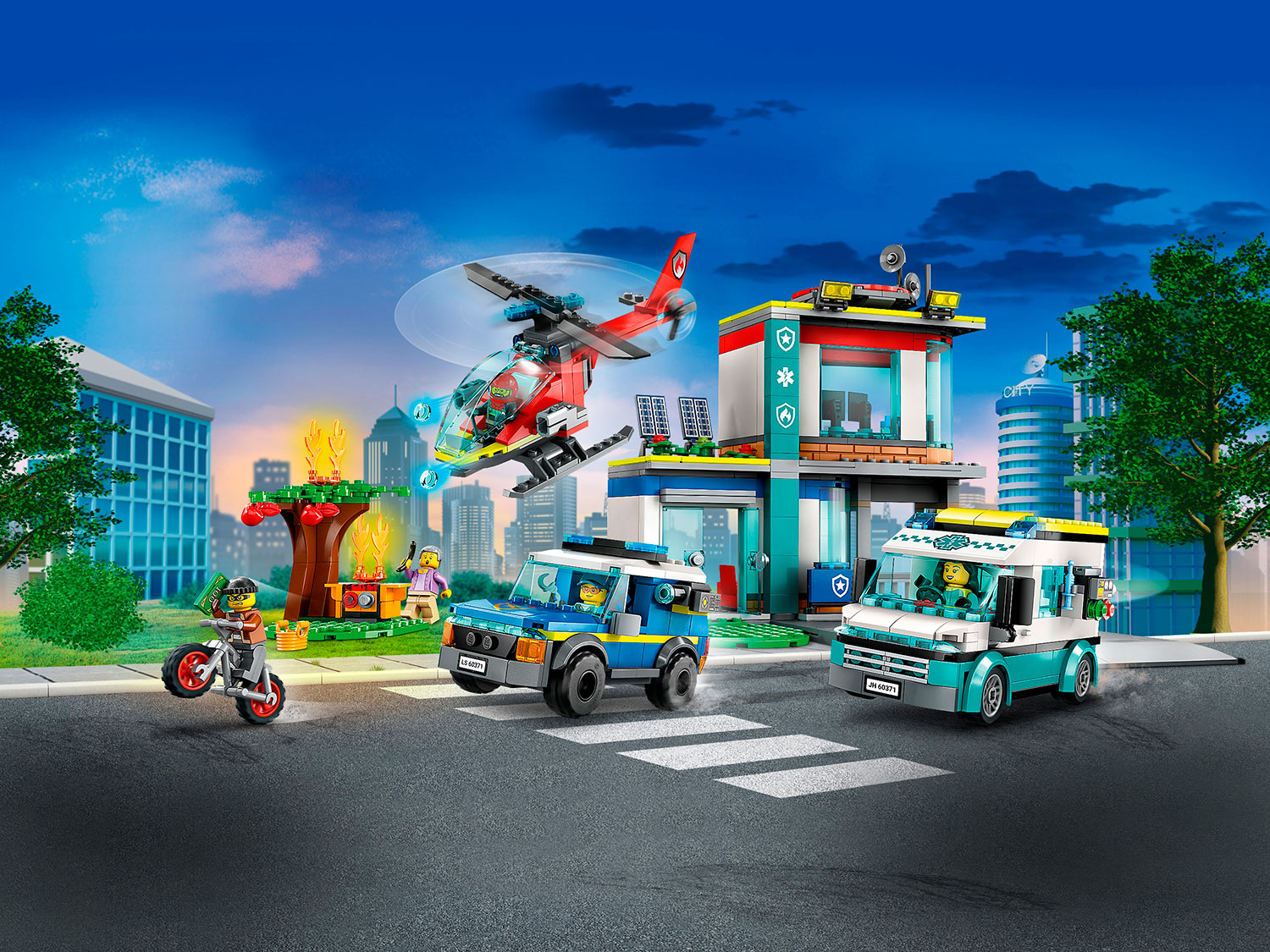 Конструктор LEGO City Emergency Vehicles HQ блочный - фото 11