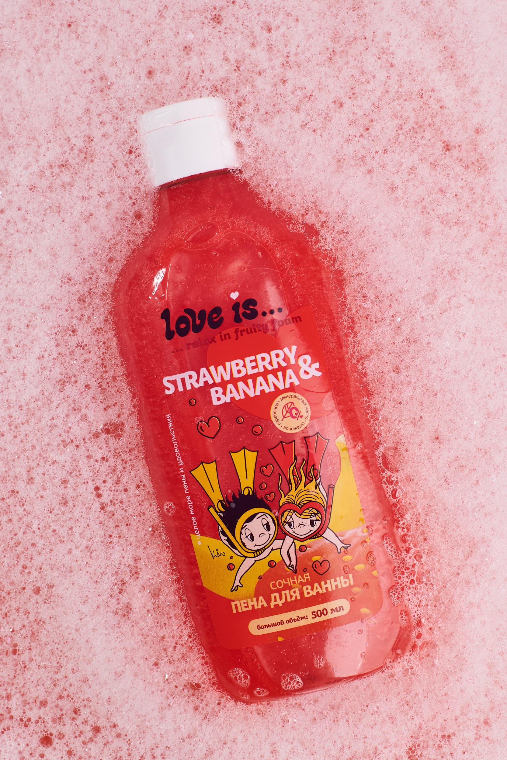 Пена Love is.. Strawberry and Banana 500 мл - фото 8