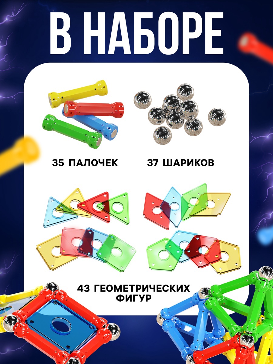 Конструктор Unicon магнитный - фото 3