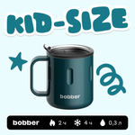 Термокружка 300 мл для напитков Bobber Mug темно-бирюзовый