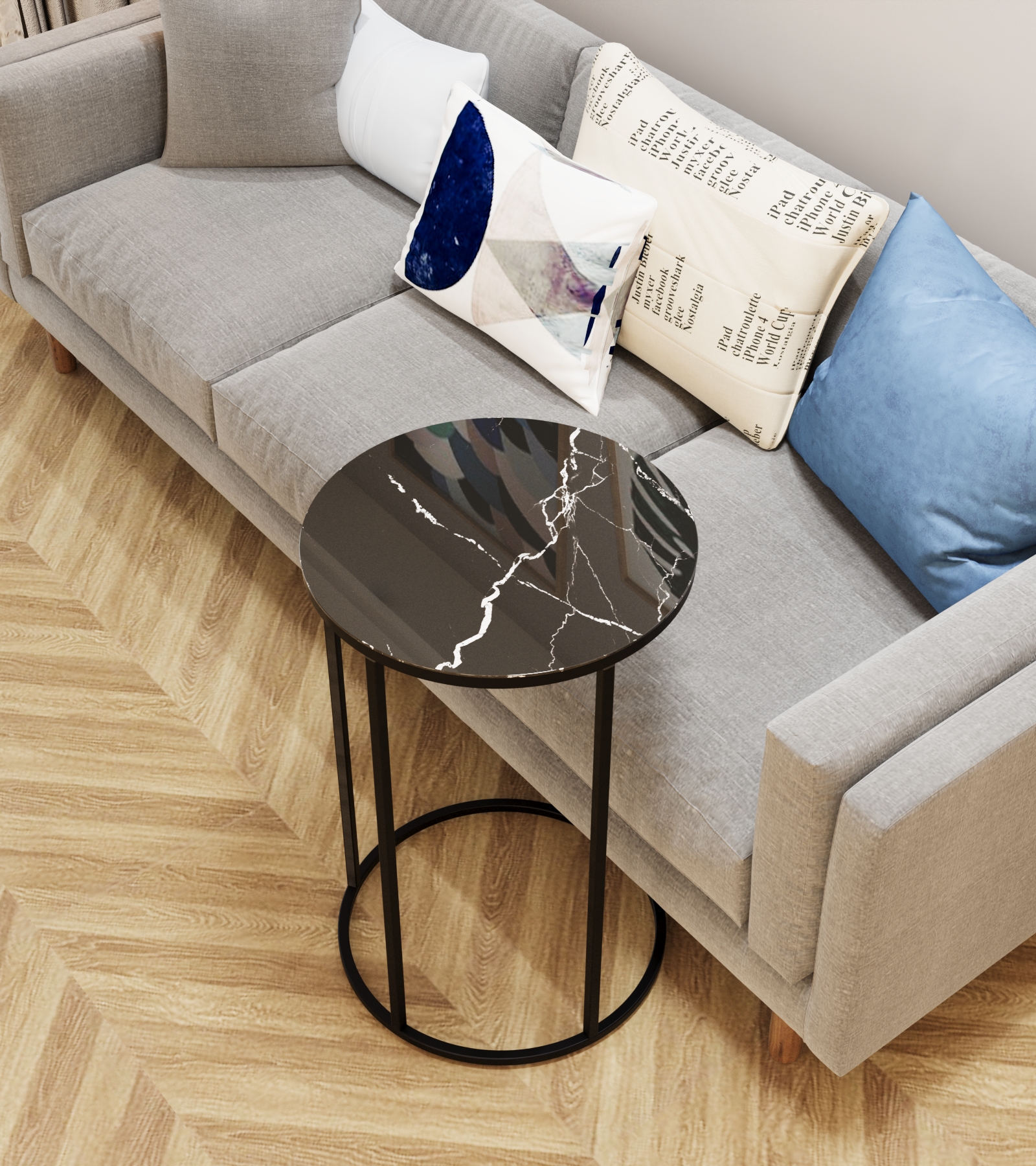 Стол придиванный КАЛИФОРНИЯ МЕБЕЛЬ Остин УФ Неро - фото 11