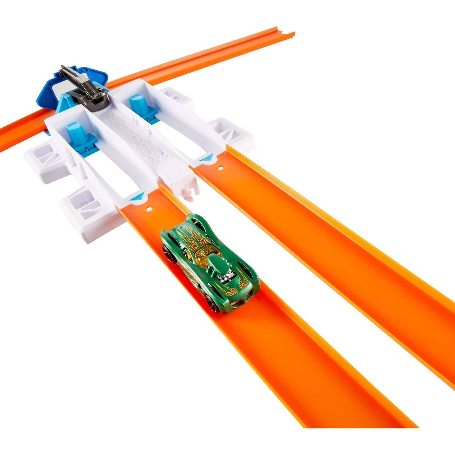 Дополнительная секция Hot Wheels 2-полосная пусковая установка с пусковой установкой DNH84 - фото 6